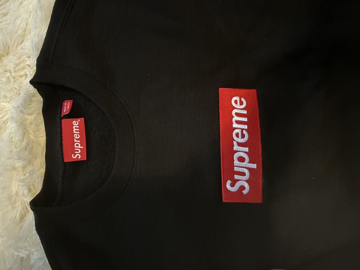 Supreme Supreme Boxo Logo Crewneck Black🖤 Size US M / EU 48-50 / 2 - 3 Thumbnail