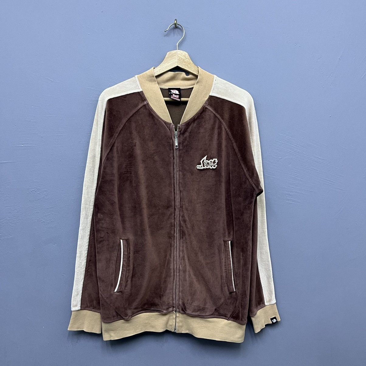 Lost Enterprises Vintage Y2K Lost Enterprises Skateboards Velour Track Jacket Size US M / EU 48-50 / 2 - 1 Thumbnail
