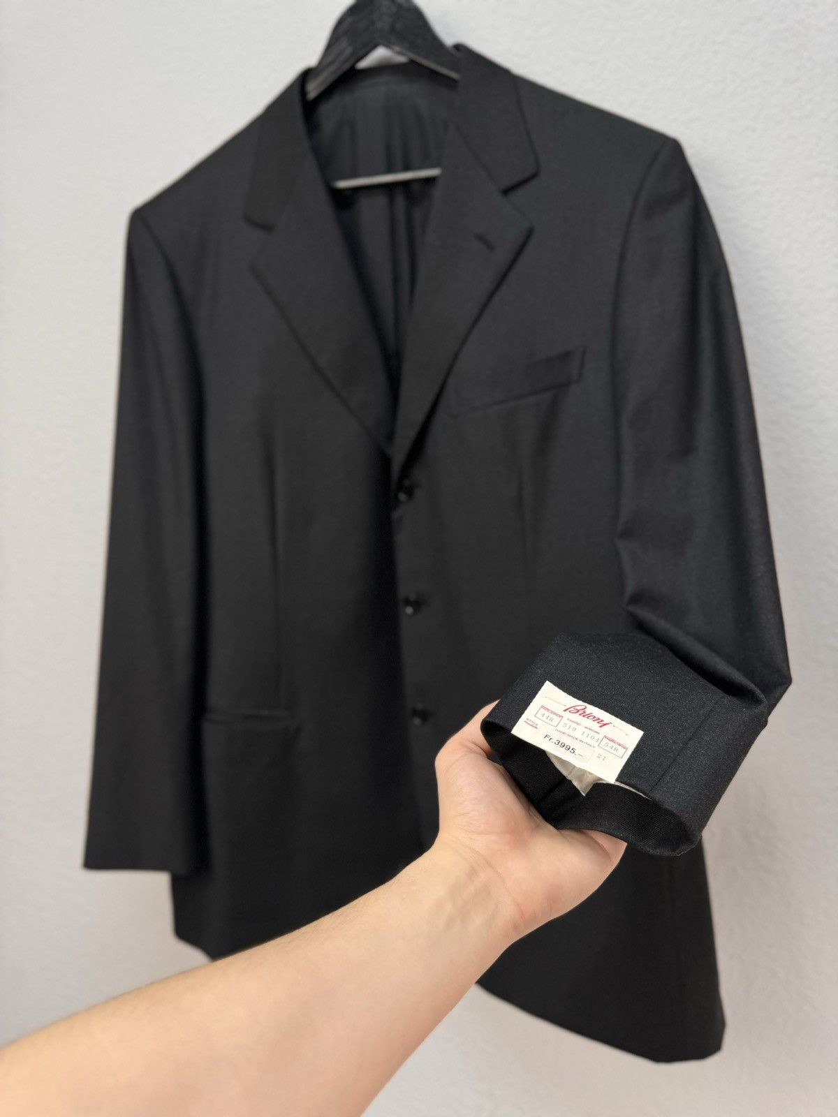 Brioni Brioni Momentano Wool Blazer Checked Jacket Dark Size 54 Size 44R - 4 Thumbnail