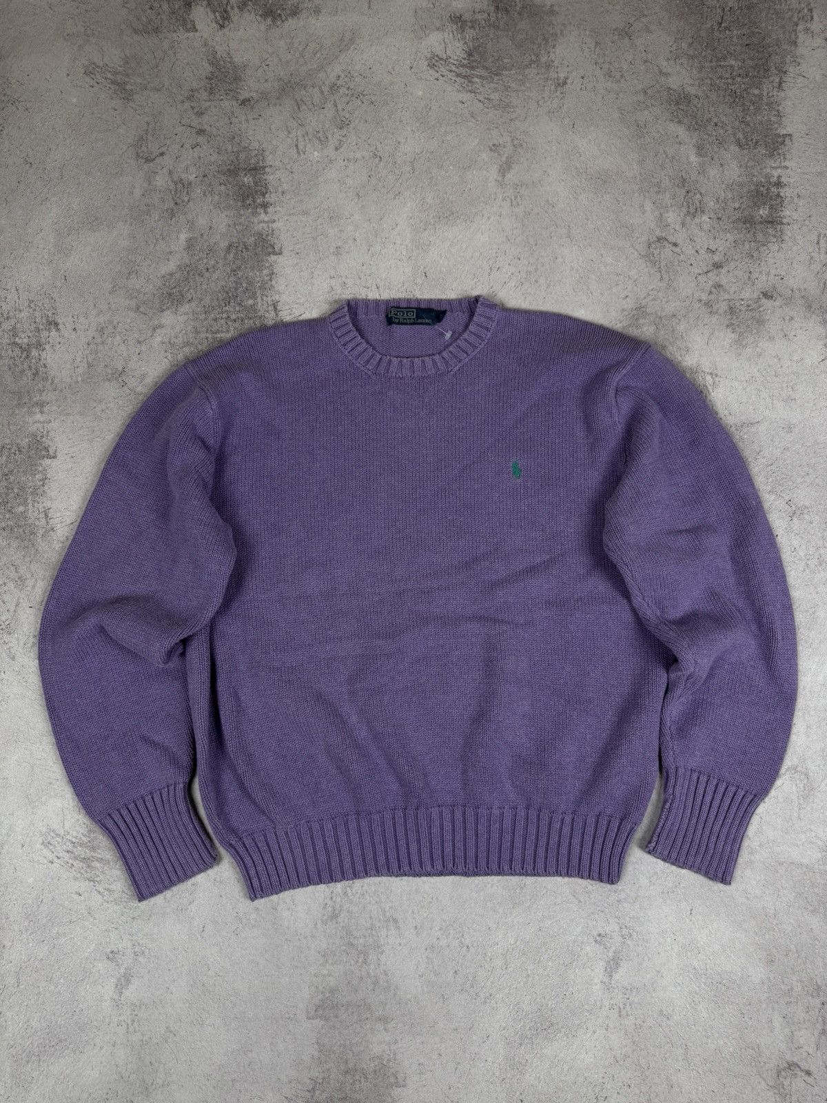 Polo Ralph Lauren Vintage Wool Purple Polo Ralph Lauren Sweatshirt Size US L / EU 52-54 / 3 - 6 Thumbnail