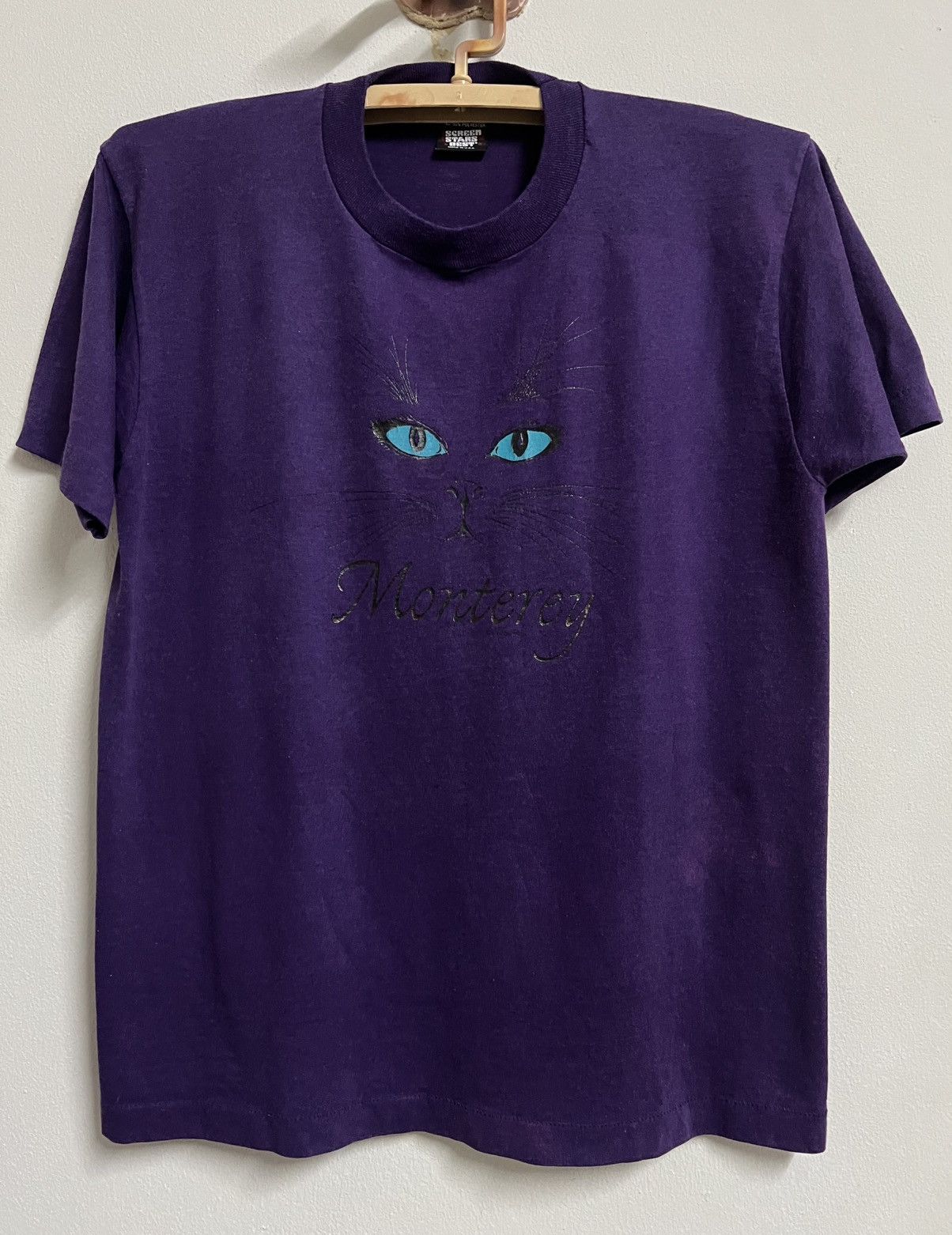 Other Vintage 1990 Monterey Cat Eyes Screen Stars USA Tee Size US L / EU 52-54 / 3 - 2 Thumbnail