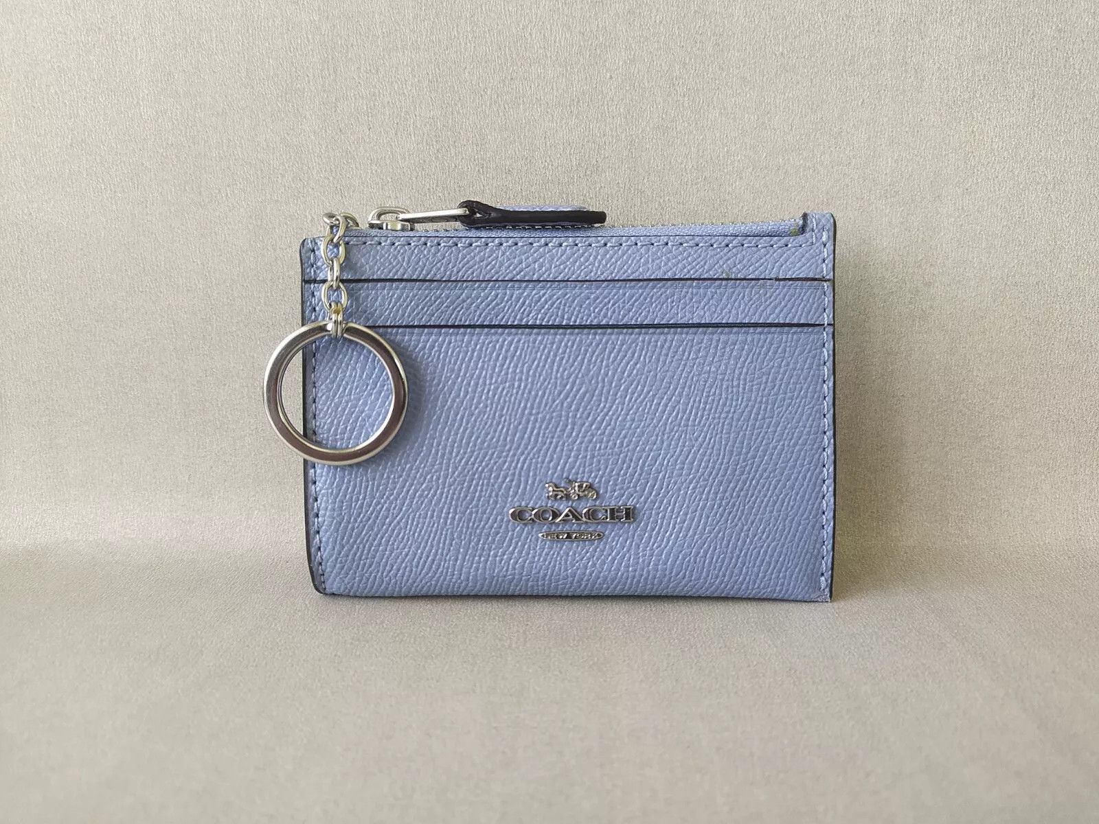 Coach Coach Mini Skinny ID zip CardCase cross grain leather T 9141 Size ONE SIZE - 1 Thumbnail