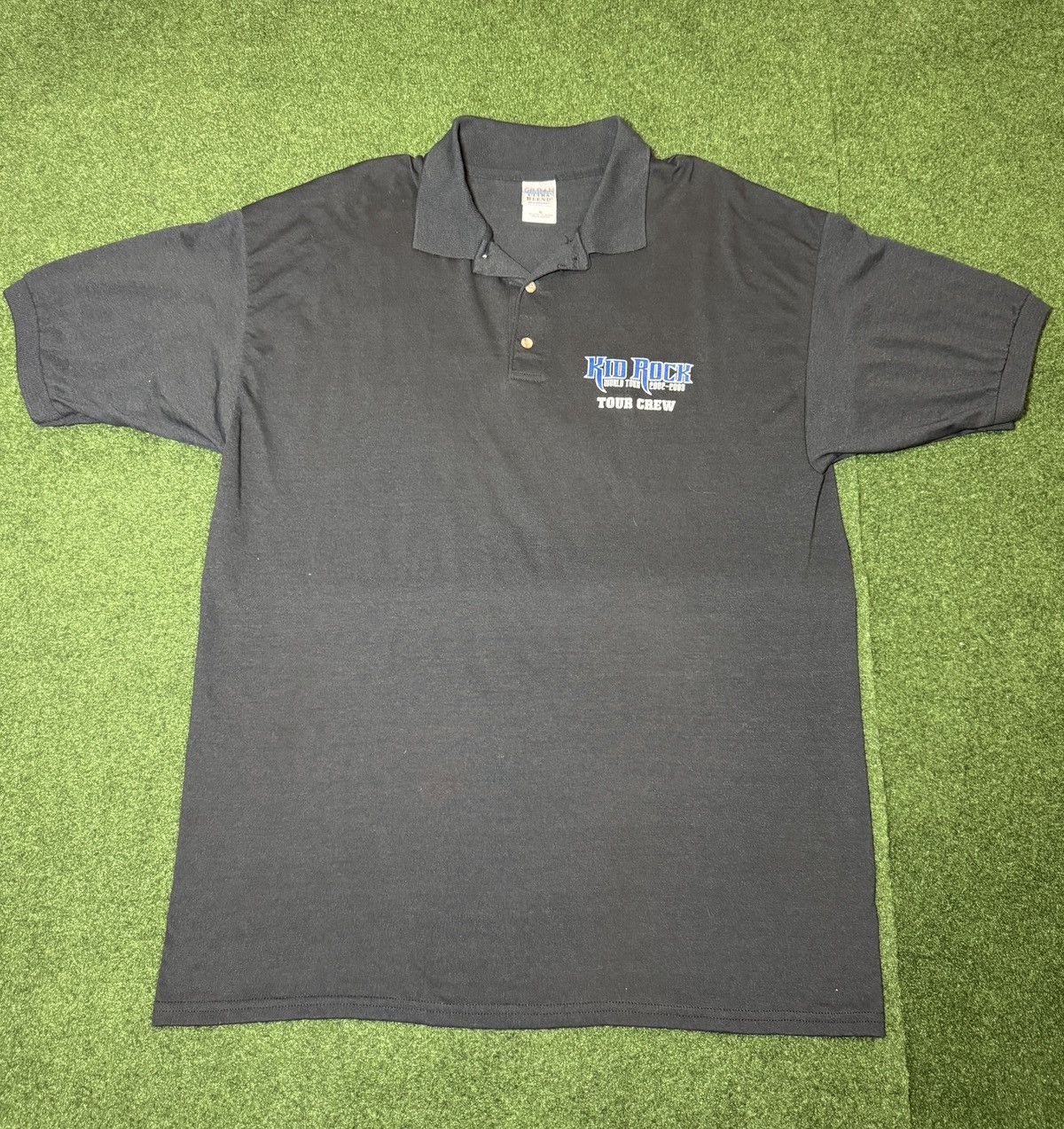 Band Tees × Vintage Vintage 90s Y2K Kid Rock World Tour Local Crew Polo Shirt Size US XL / EU 56 / 4 - 1 Thumbnail