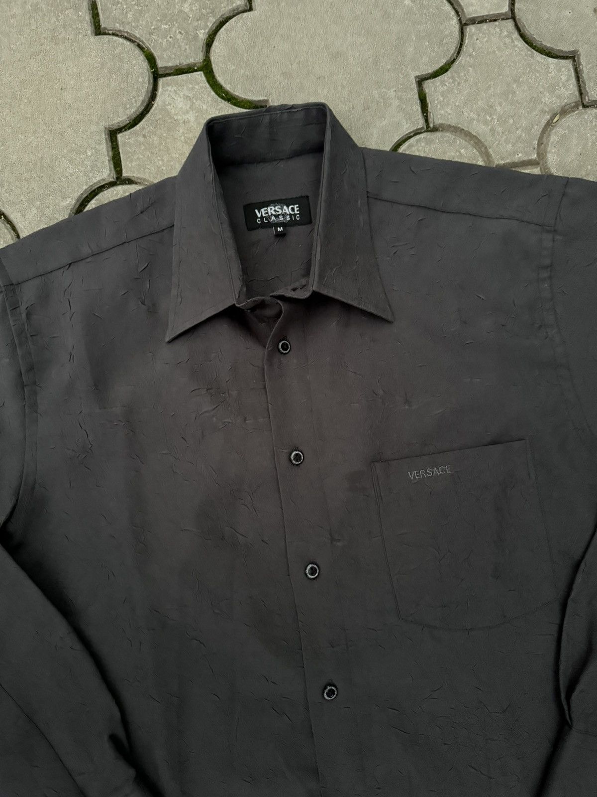 Versace × Vintage Vintage Versace Classic Structure Silk Shirt 90s Size US M / EU 48-50 / 2 - 3 Thumbnail