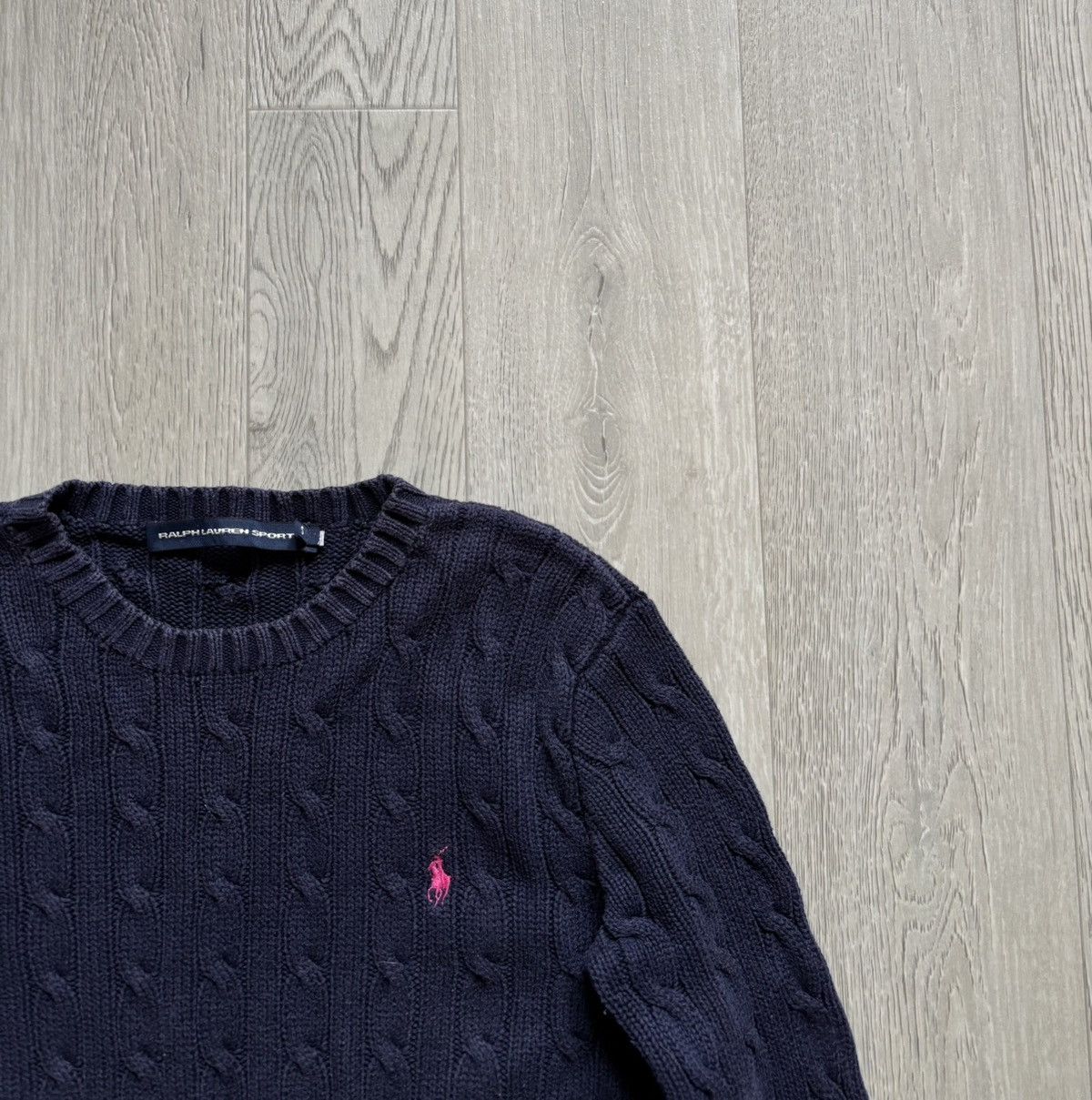 Polo Ralph Lauren × Vintage Vintage Polo Ralph Lauren Sweater Pink Logo Size S / US 4 / IT 40 - 2 Thumbnail