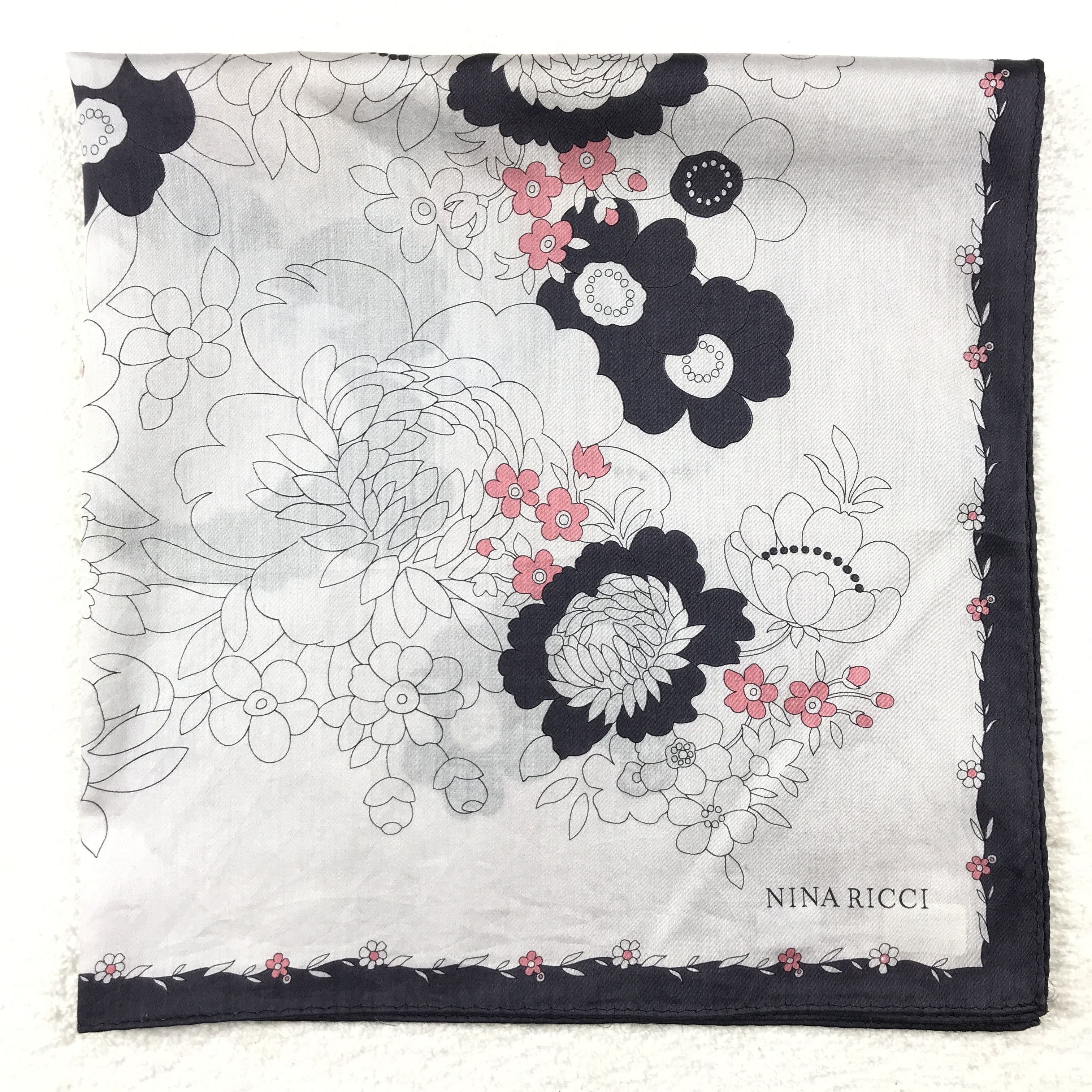 Designer × Japanese Brand × Vintage Vintage Nina Ricci Bandana Neckerchief Handkerchief Size ONE SIZE - 2 Thumbnail