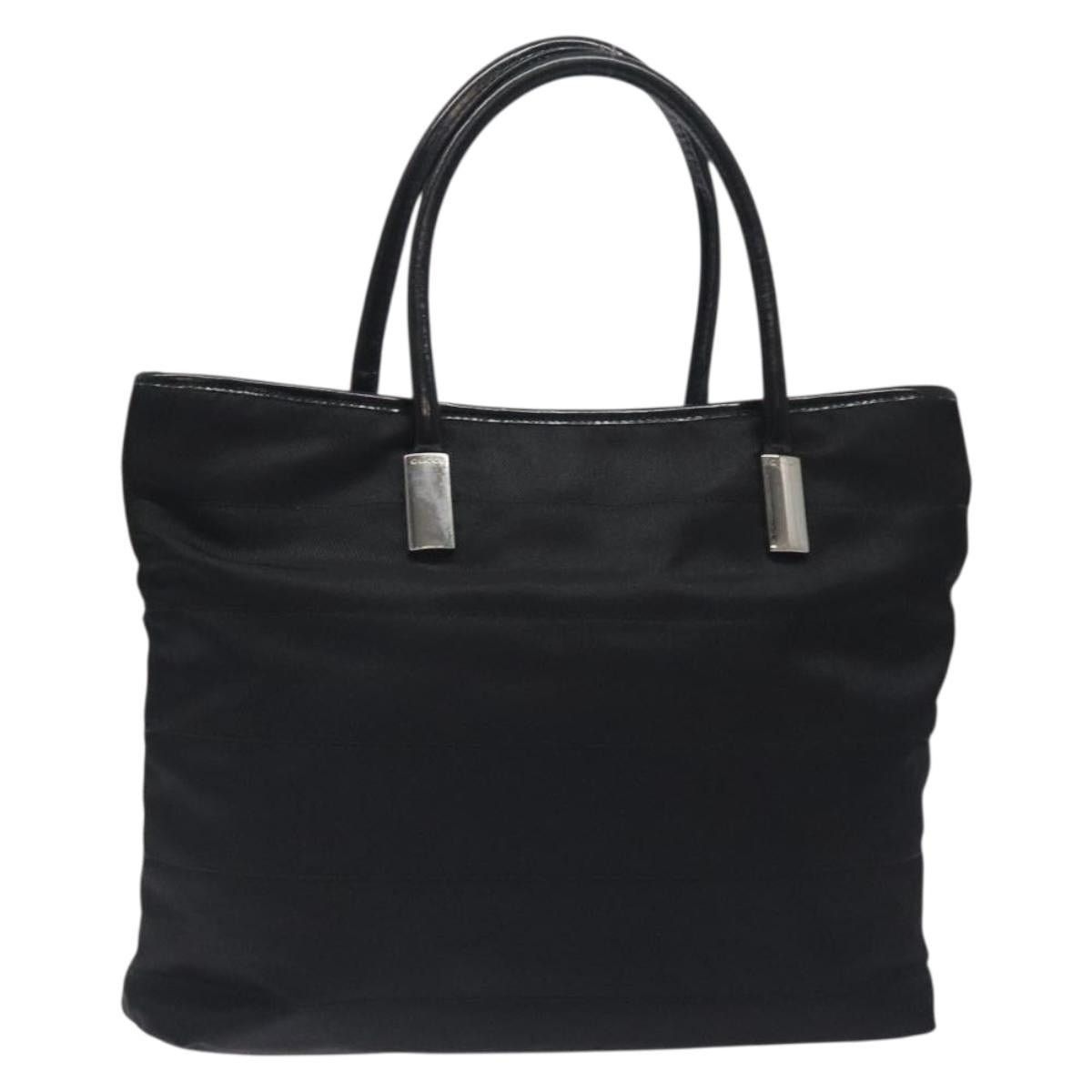 Gucci GUCCI Tote Bag Nylon Leather Black Silver 002 123 002 123 Size ONE SIZE - 1 Thumbnail