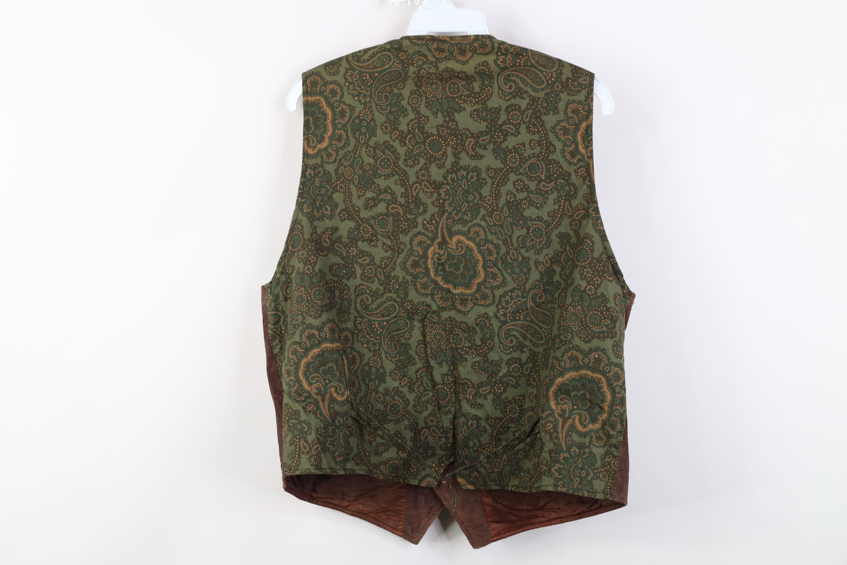 Vintage Vintage 90s Streetwear Buckle Back Suede Leather Vest Size US M / EU 48-50 / 2 - 14 Thumbnail