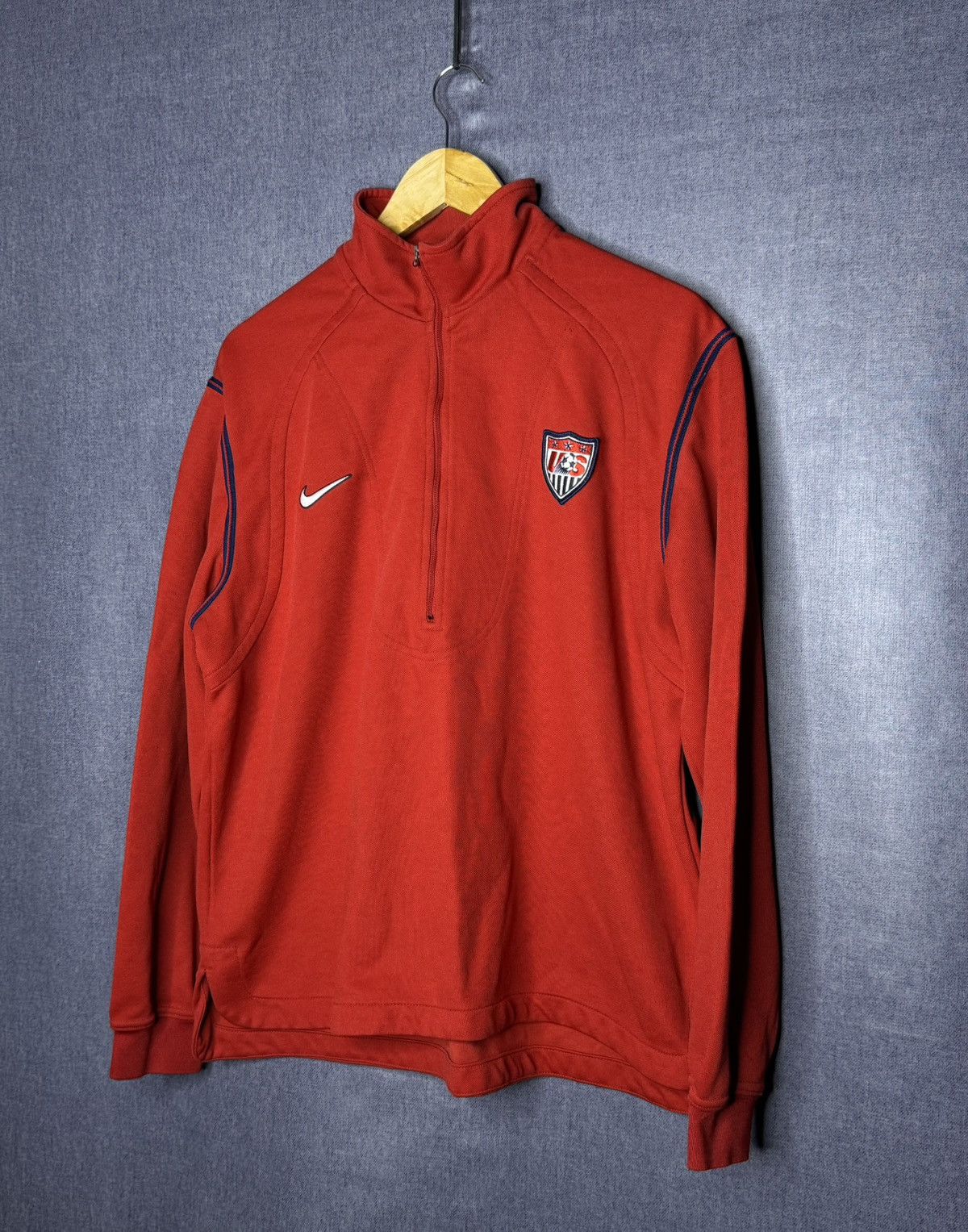 Nike Vintage Nike Team USA Sweatshirt 1/4 Zip Mens XL Size Size US XL / EU 56 / 4 - 2 Thumbnail