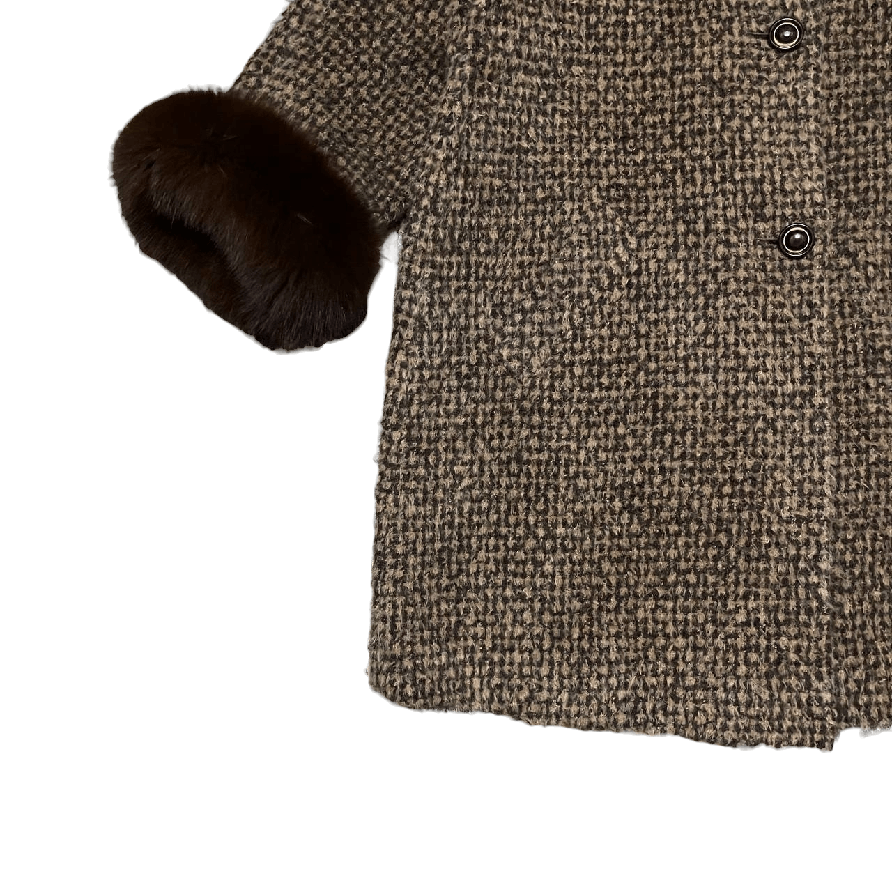 If Six Was Nine Vintage Japanese Charoy Piacenza Fox Fur Coat Size M / US 6-8 / IT 42-44 - 3 Thumbnail