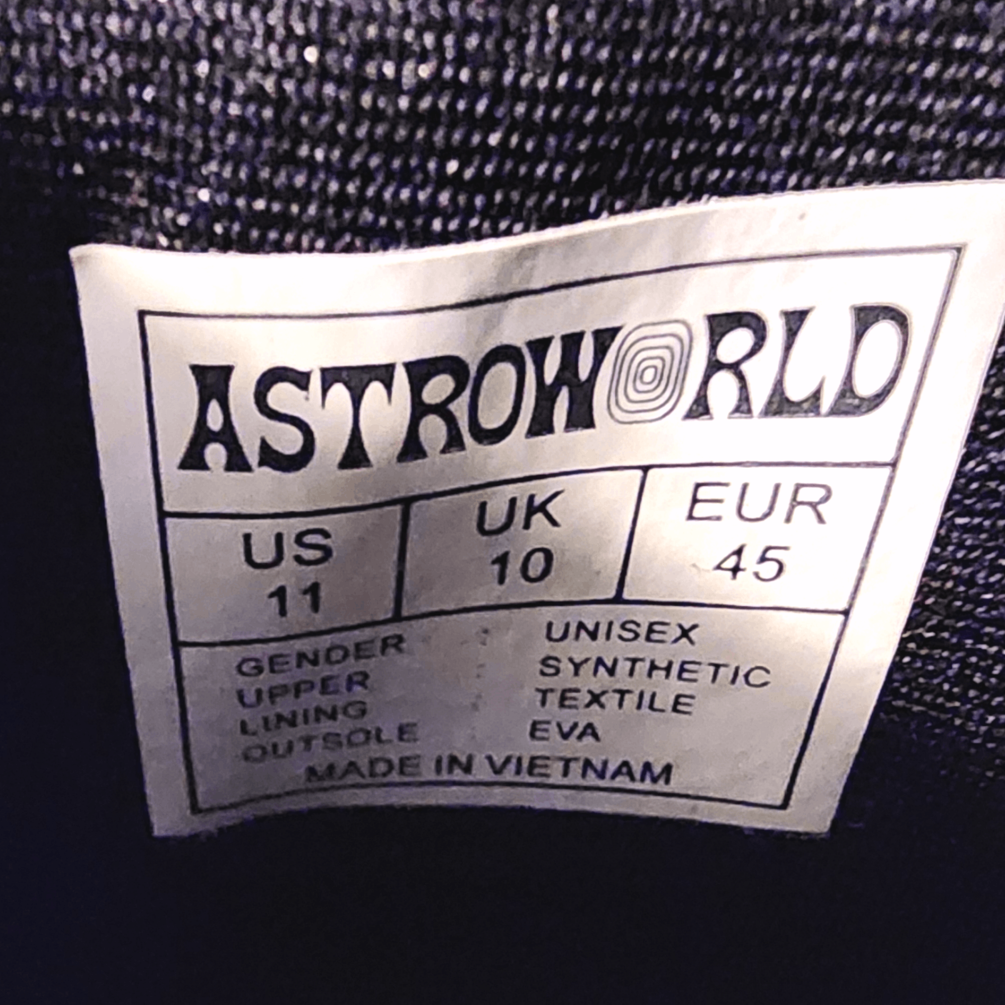 Travis Scott LIMITED EDITION ASTROWORLD SLIP ONS - FASHIONELLA Size US 11 / EU 44 - 9 Thumbnail
