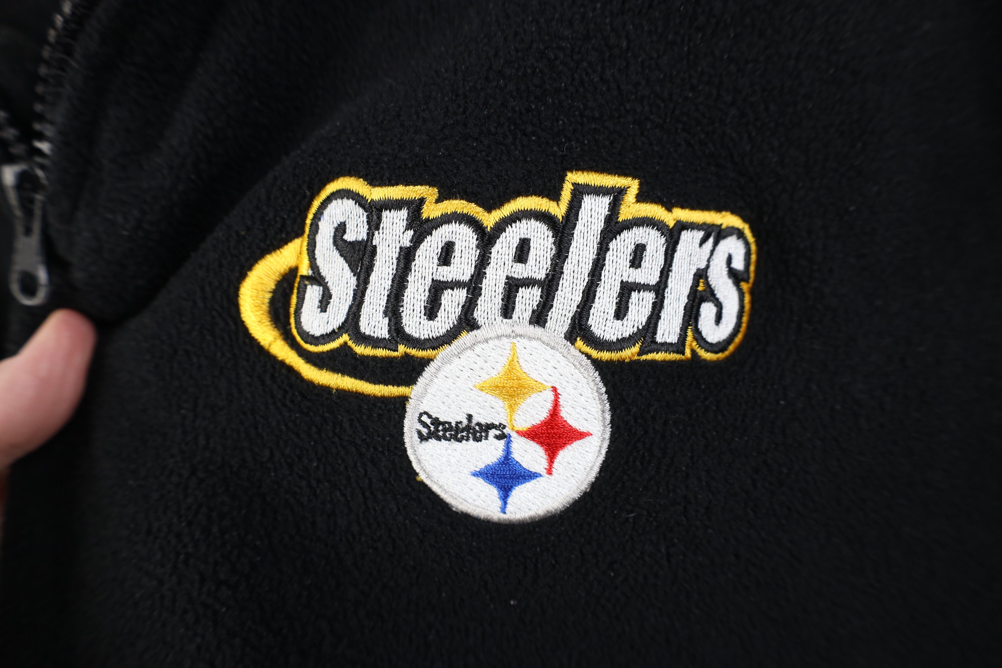 Vintage Vintage 90s Y2K Football 1/4 Half Zip Fleece Sweater Size XL / US 12-14 / IT 48-50 - 4 Thumbnail
