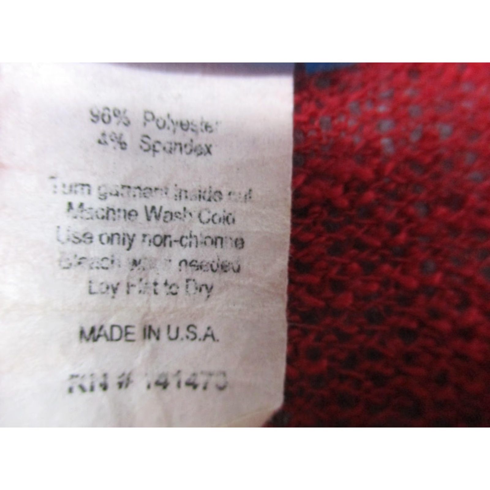 Vintage P. Michael Shirt Womens Large Red Tunic Elephant Print 3/4 Sleeve V Neck USA Size L / US 10 / IT 46 - 4 Thumbnail