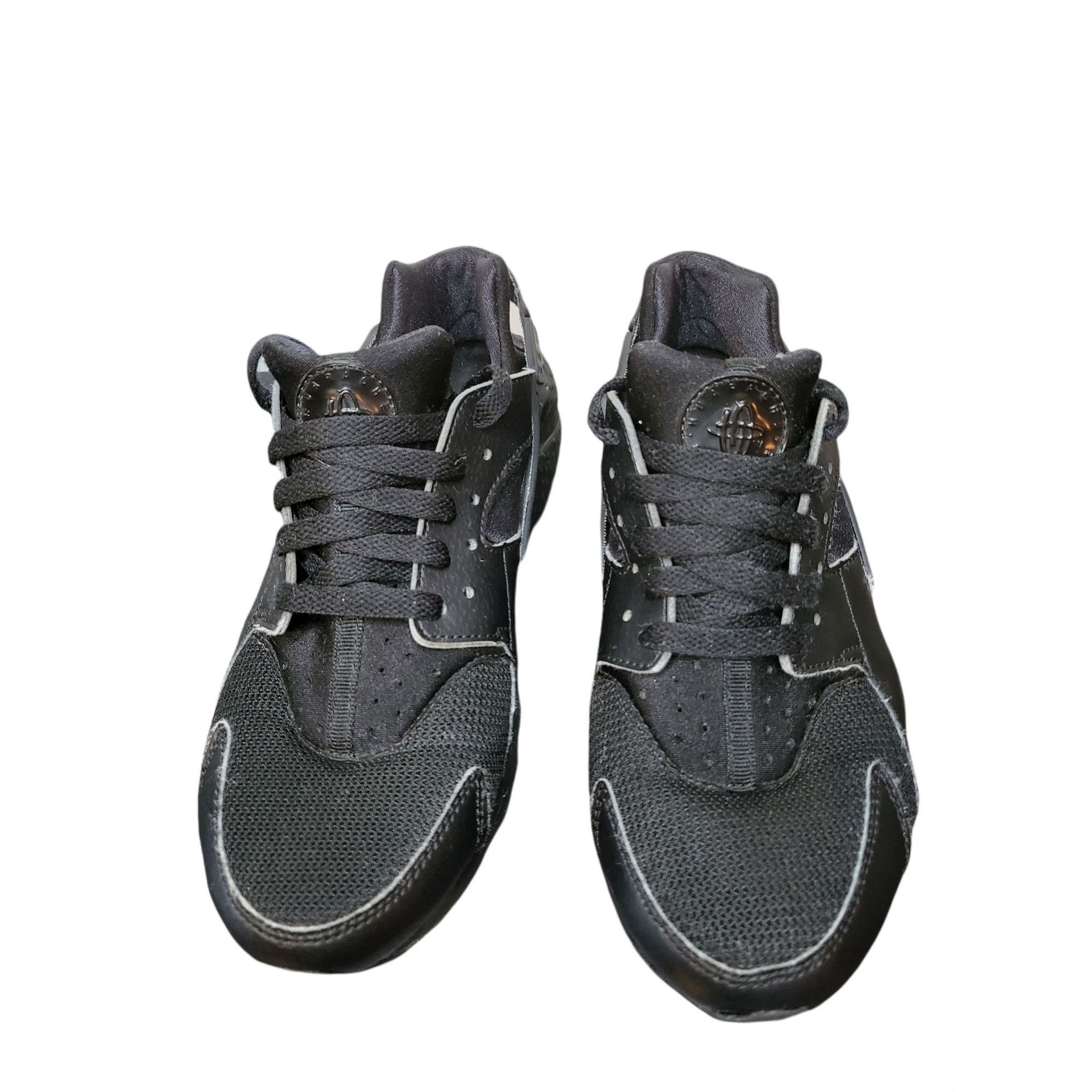Nike Nike Huarache Run Sneakers Women Sz 7 Black Leather Running Size US 7 / IT 37 - 3 Thumbnail