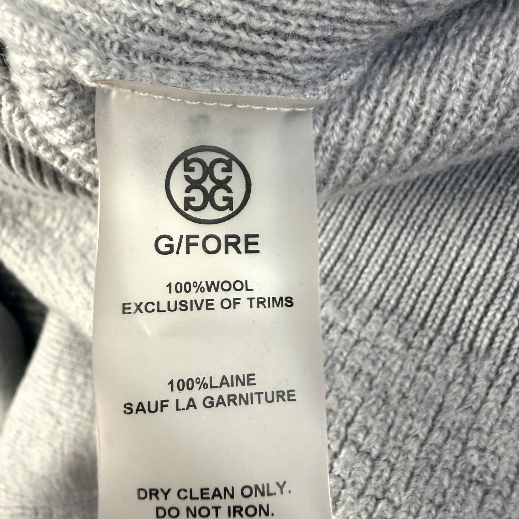 G/FORE G/FORE Sweater Mens M Hooded Wool Knit Pullover Gray Size US M / EU 48-50 / 2 - 7 Thumbnail