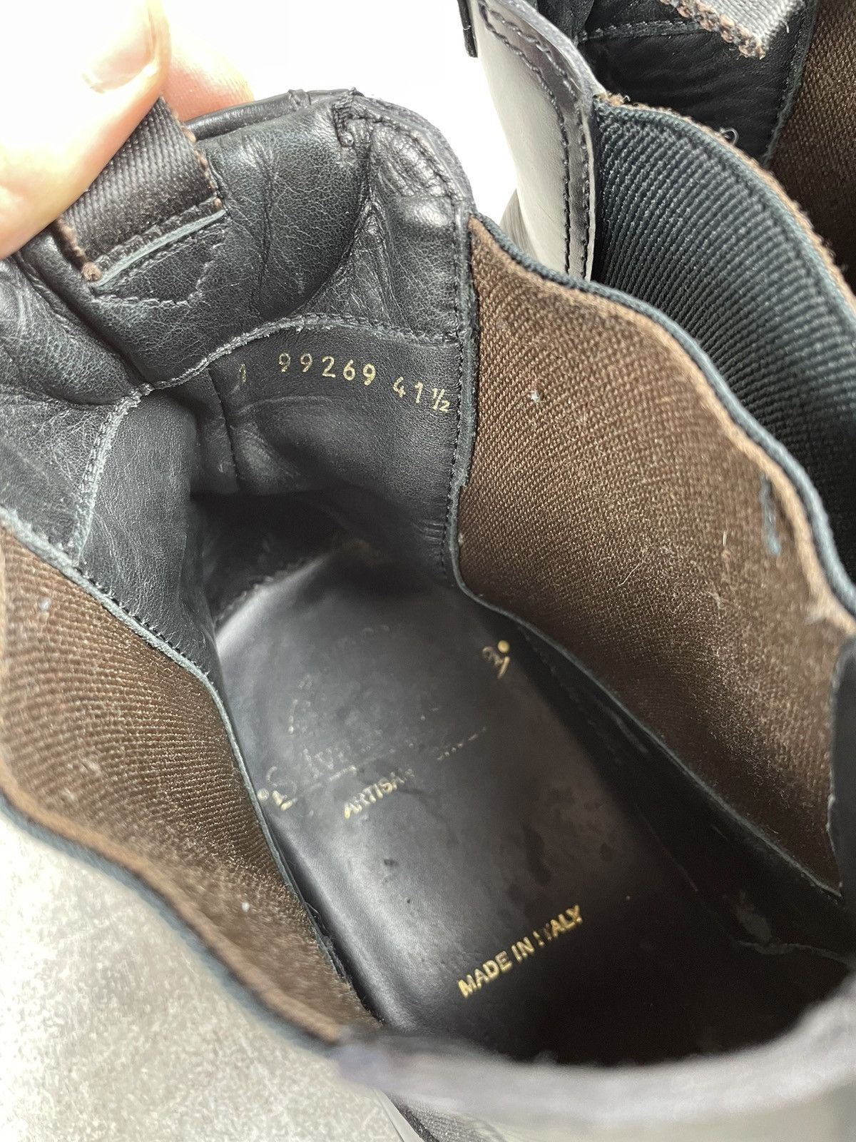 Other Y2K Avant Garde Black Square Toe Chelsea Leather Boots Size US 8.5 / EU 41-42 - 9 Thumbnail