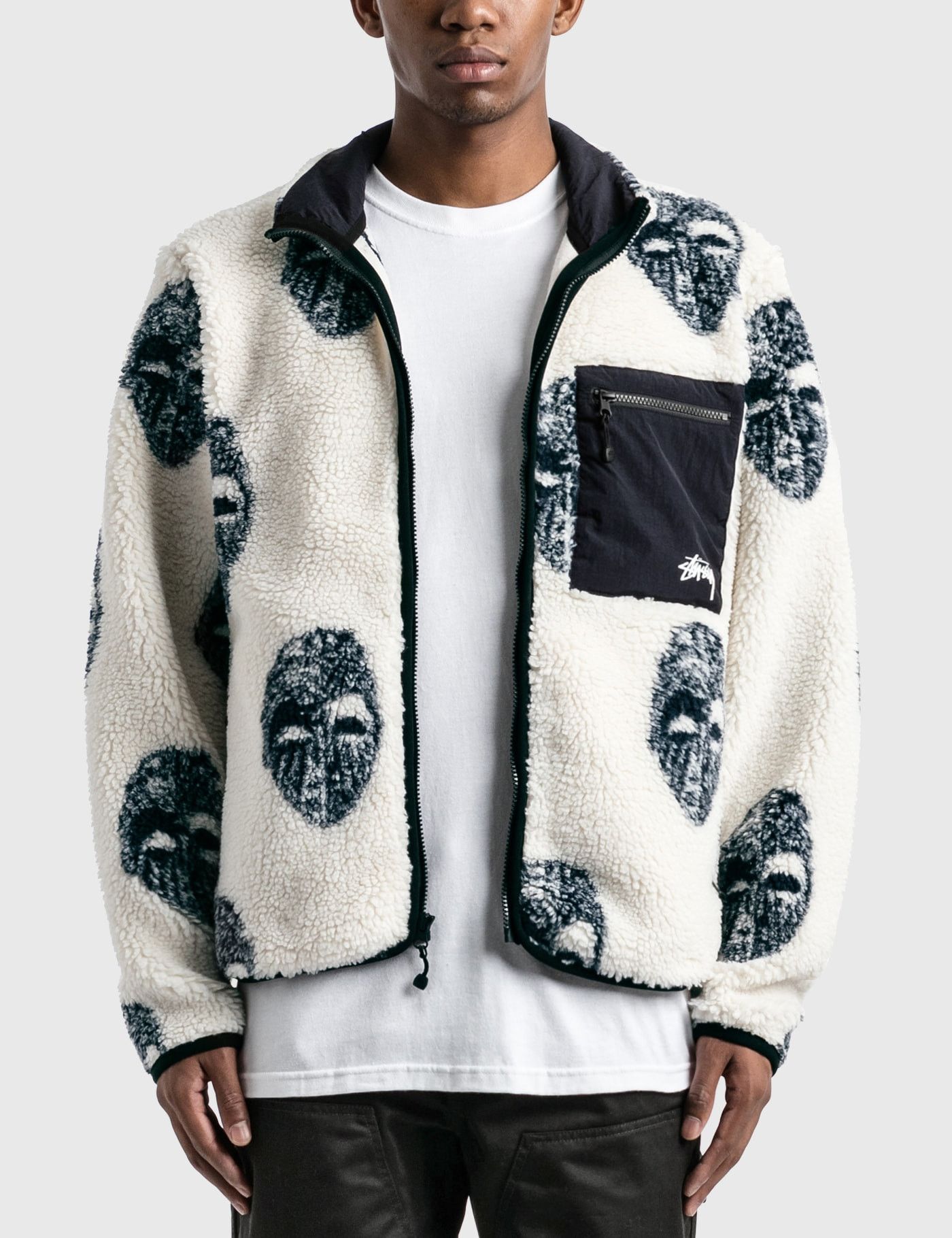 Stussy Mask sherpa jacket Size US S / EU 44-46 / 1 - 11 Thumbnail