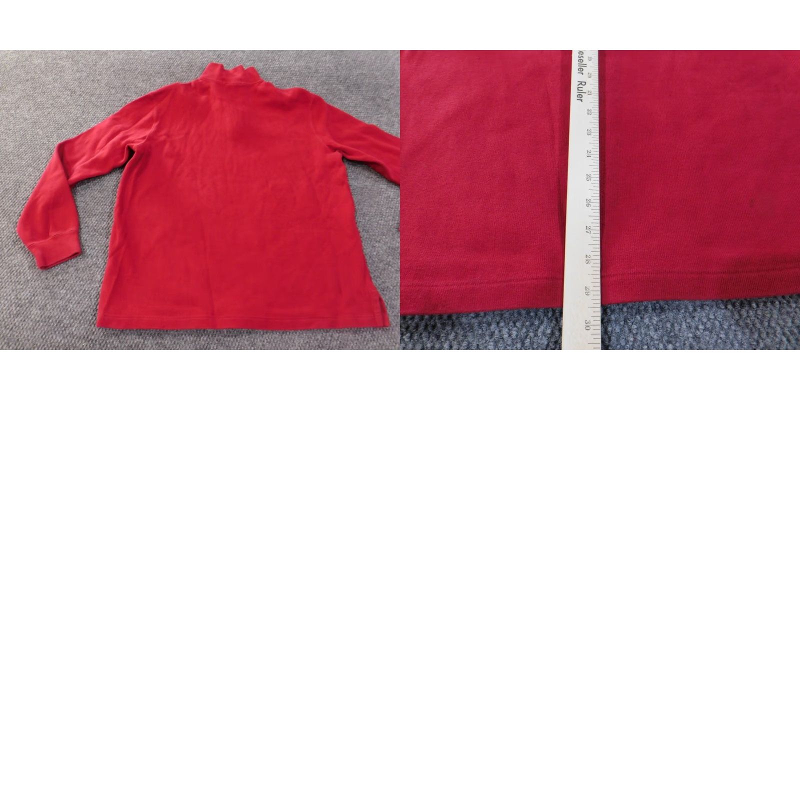 Polo Ralph Lauren Polo Ralph Lauren Sweater Pullover Mock Neck 1/4 Zip Red L Mens Vintage 90s Preppy Regular Knit Cotton chunky-knit Size US L / EU 52-54 / 3 - 8 Thumbnail