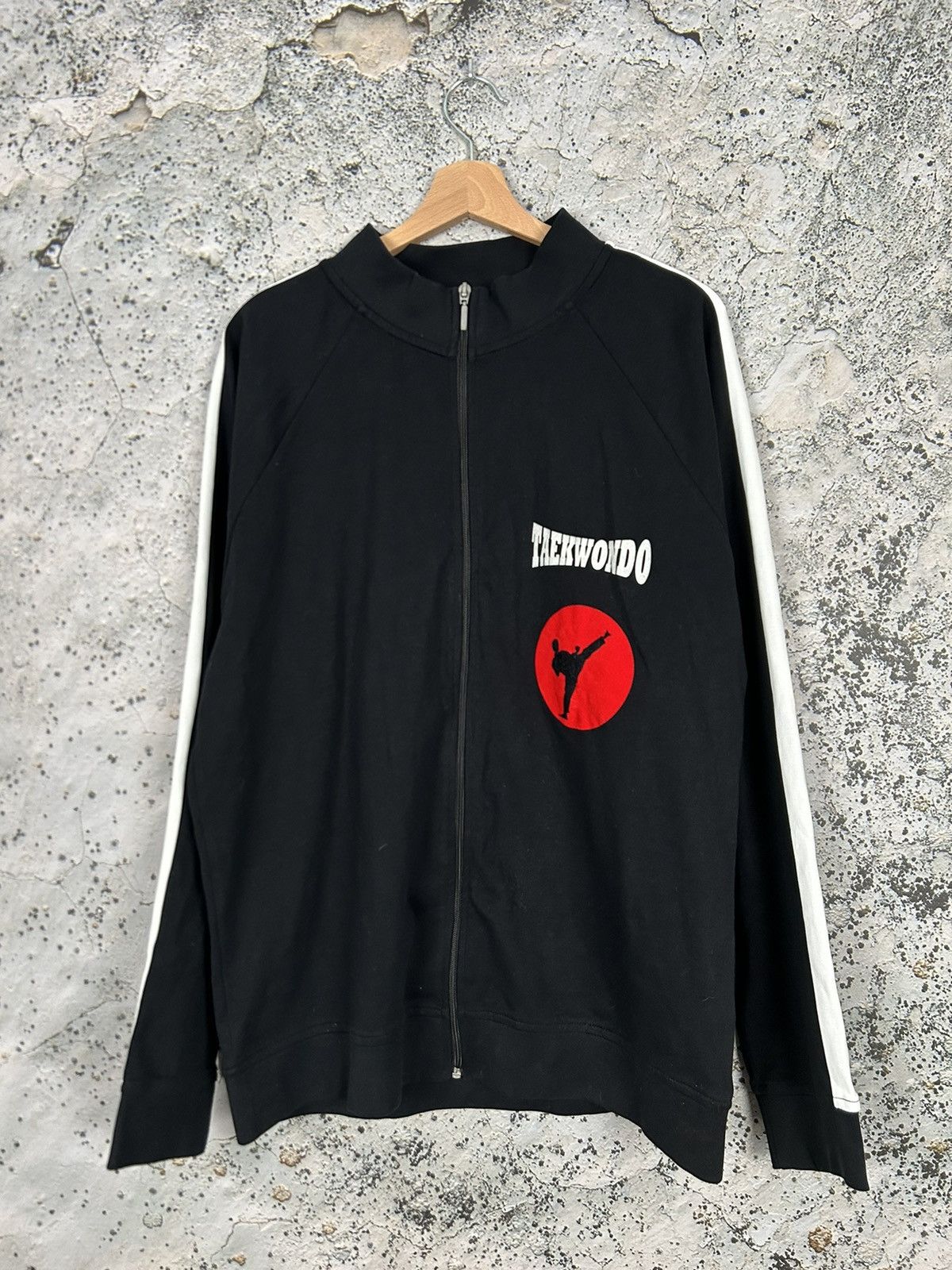Flight Club Vintage Taekwondo Japanese 90s Fighting Sweatshirt Zip Up Size US XL / EU 56 / 4 - 3 Thumbnail