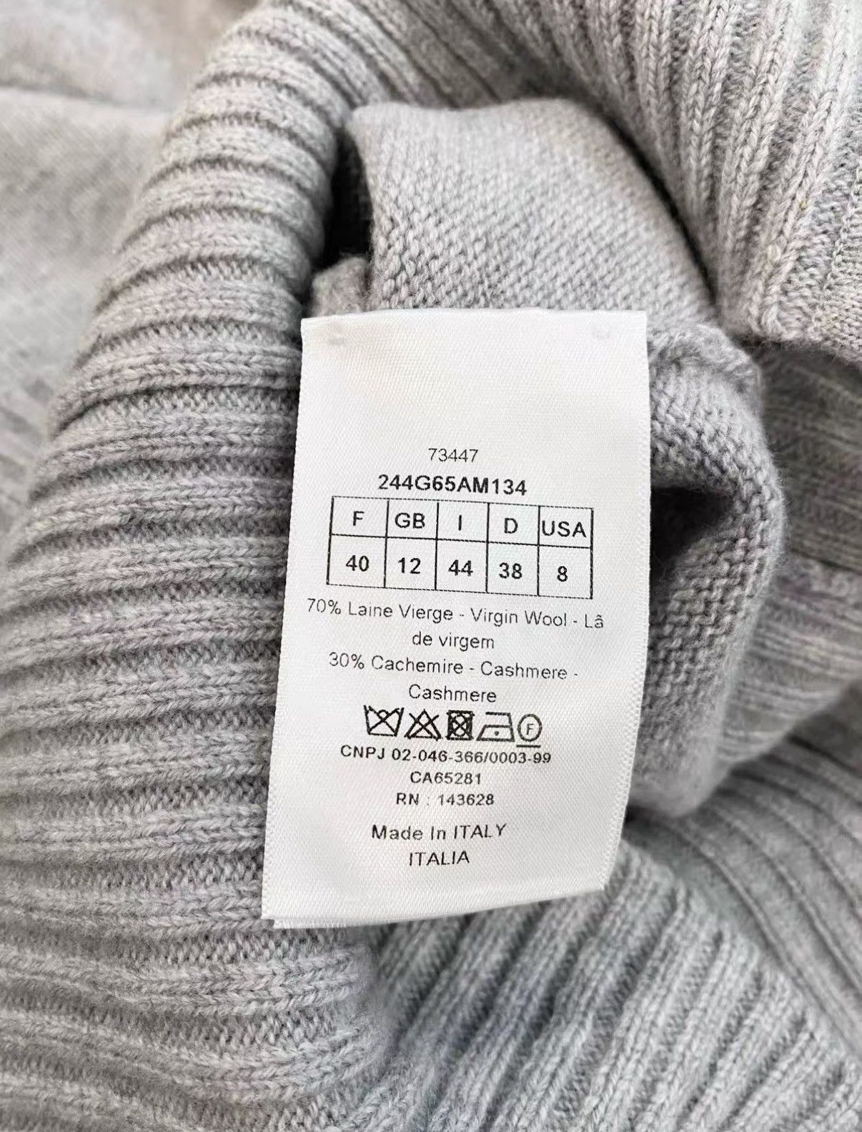Dior Dior Classic Grey Zip-Up Wool Knit Vest J33 Size S / US 4 / IT 40 - 5 Thumbnail