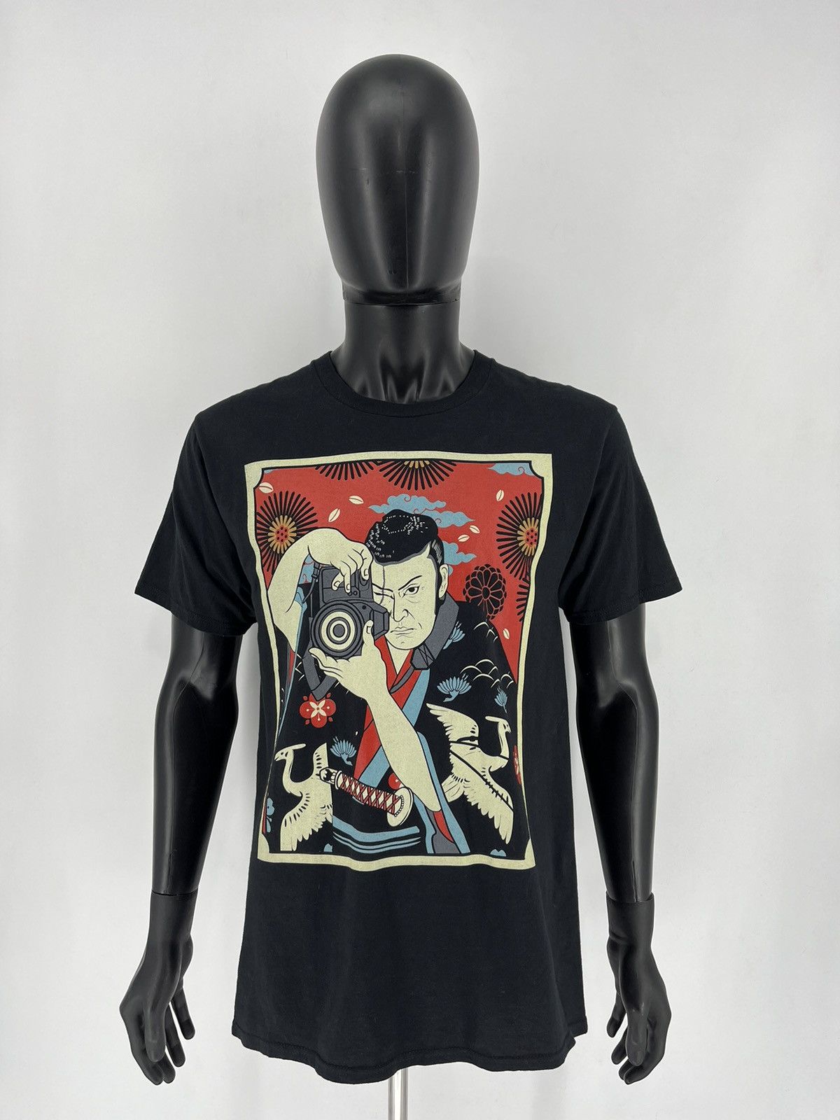 Anime × Vintage Vintage Y2K Photographer Anima Face Tee Art Streetwear Size US L / EU 52-54 / 3 - 2 Thumbnail