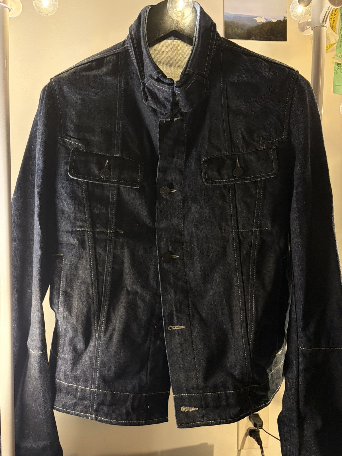 Bottega Veneta DARK WAXED BOTTEGA VENETA DENIM JACKET Size US M / EU 48-50 / 2 - 1 Thumbnail