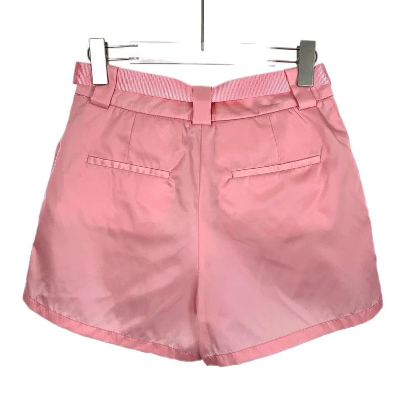 Prada PradaPink triangle waist bag casual shorts 2503-Nextarrow Size 24" / US 00 / IT 34 - 2 Thumbnail
