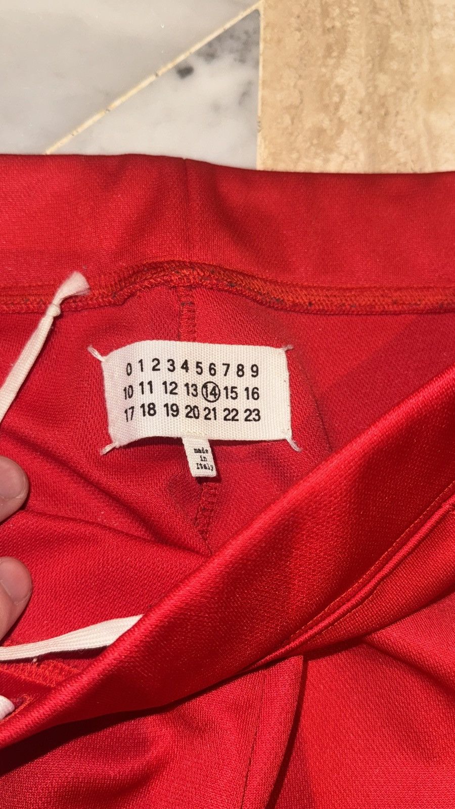 Maison Margiela SS17 RED TRACK PANTS JOGGER 48 SWEATPANTS Size US 35 - 5 Thumbnail