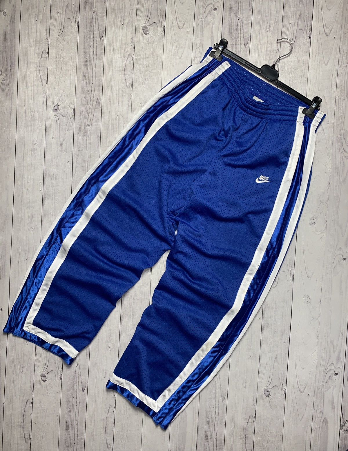 Nike Vintage Nike drill pants net breathable baggy sweatpants L Size US 36 / EU 52 - 1 Thumbnail