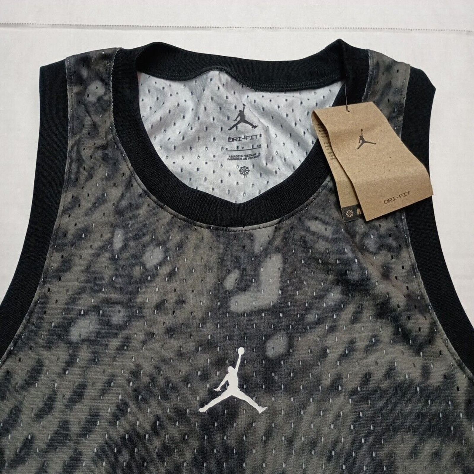 Nike Men's Nike Jordan Dri-Fit Tank Top Mesh Jersey Men's S Size US S / EU 44-46 / 1 - 2 Thumbnail