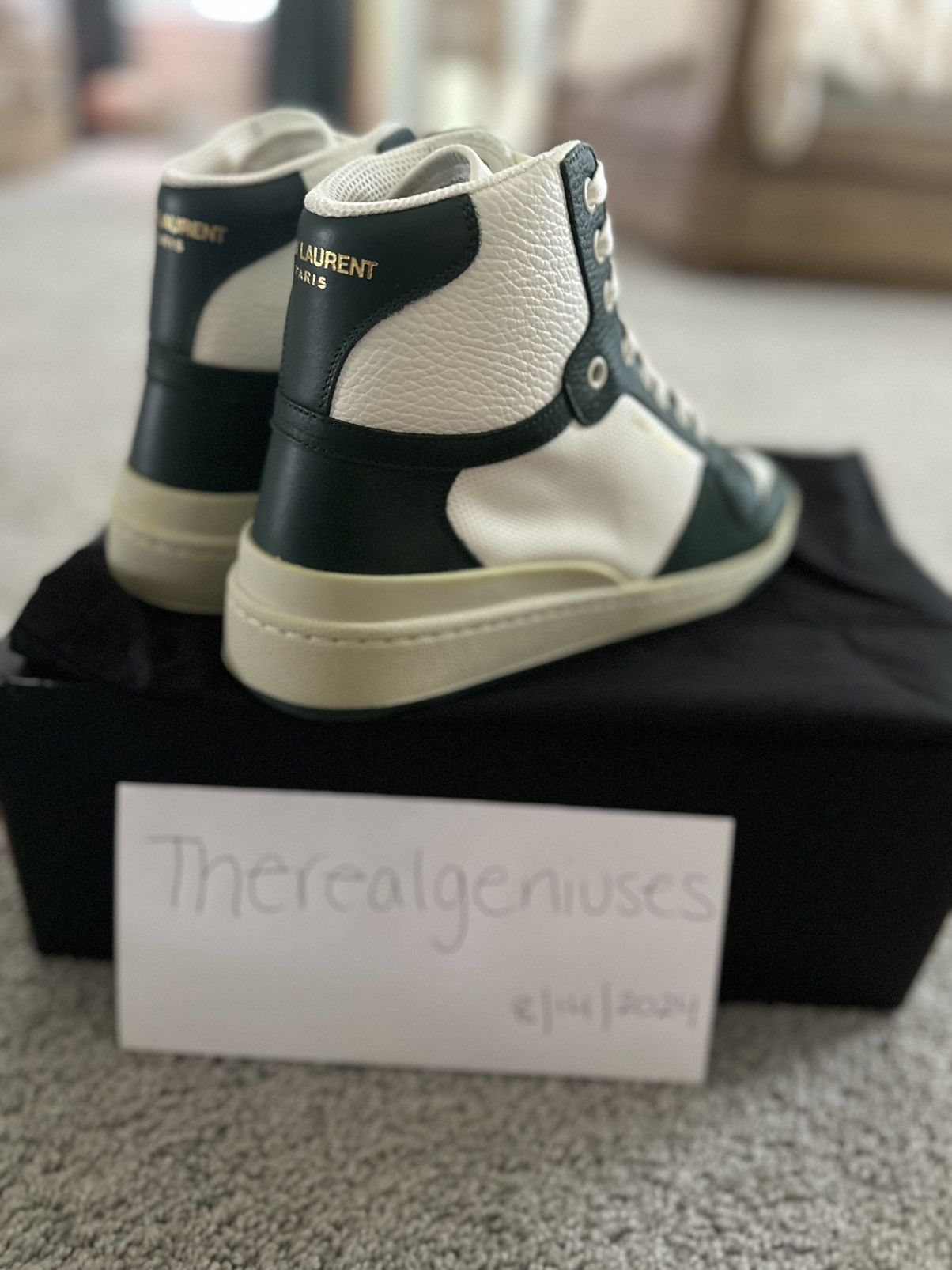 Saint Laurent Paris Saint Laurent SL24 High Top Sneakers Size US 8 / EU 41 - 3 Thumbnail