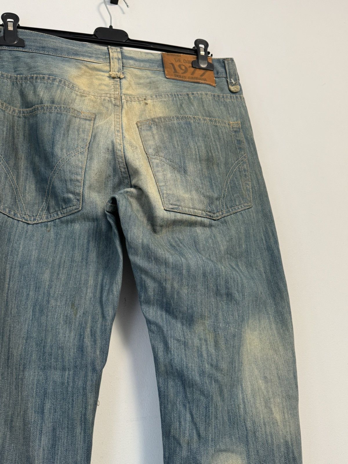 Dolce & Gabbana Vintage Dolce & Gabbana Distressed Faded Poem Denim Jeans Size US 33 - 18 Thumbnail