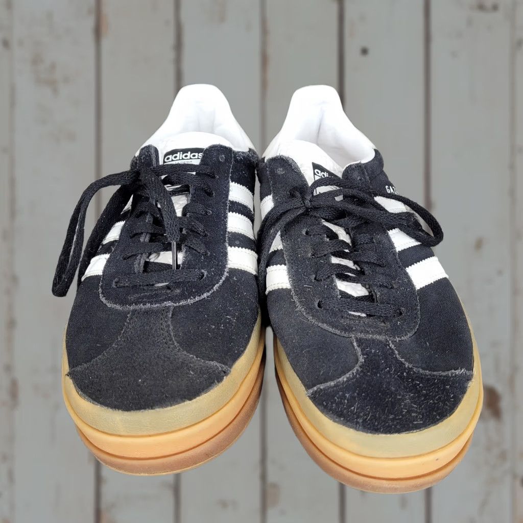 Adidas Adidas Gazelle Bold Mens Sneakers Black White Gum Sole Size 10 Sneaker Casual Clubwear Retro Size US 9 / EU 42 - 1 Thumbnail