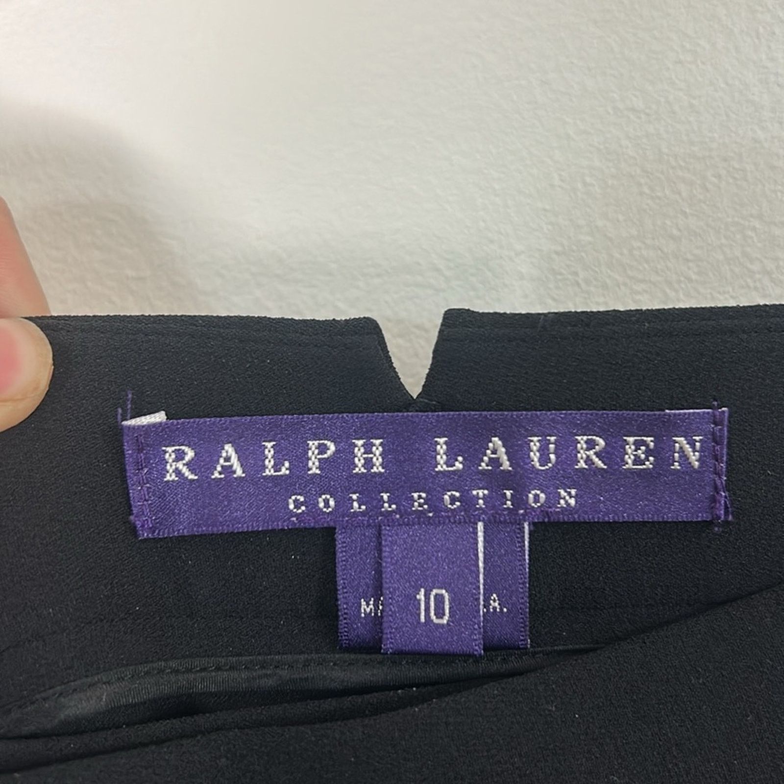 Ralph Lauren Ralph Lauren Purple Label Silk Wide Leg Pants Size 32" / US 10 / IT 46 - 4 Thumbnail