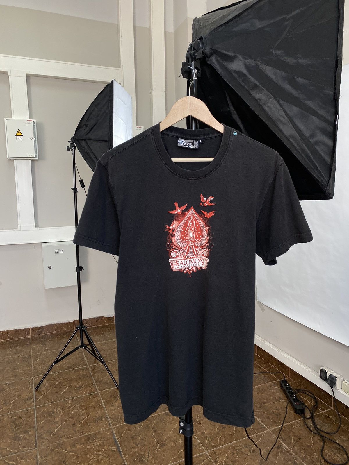 Salomon 🇺🇸🧗 Outdoor Salomon T-Shirt Y2K Rare Retro Mountains Size US L / EU 52-54 / 3 - 1 Thumbnail