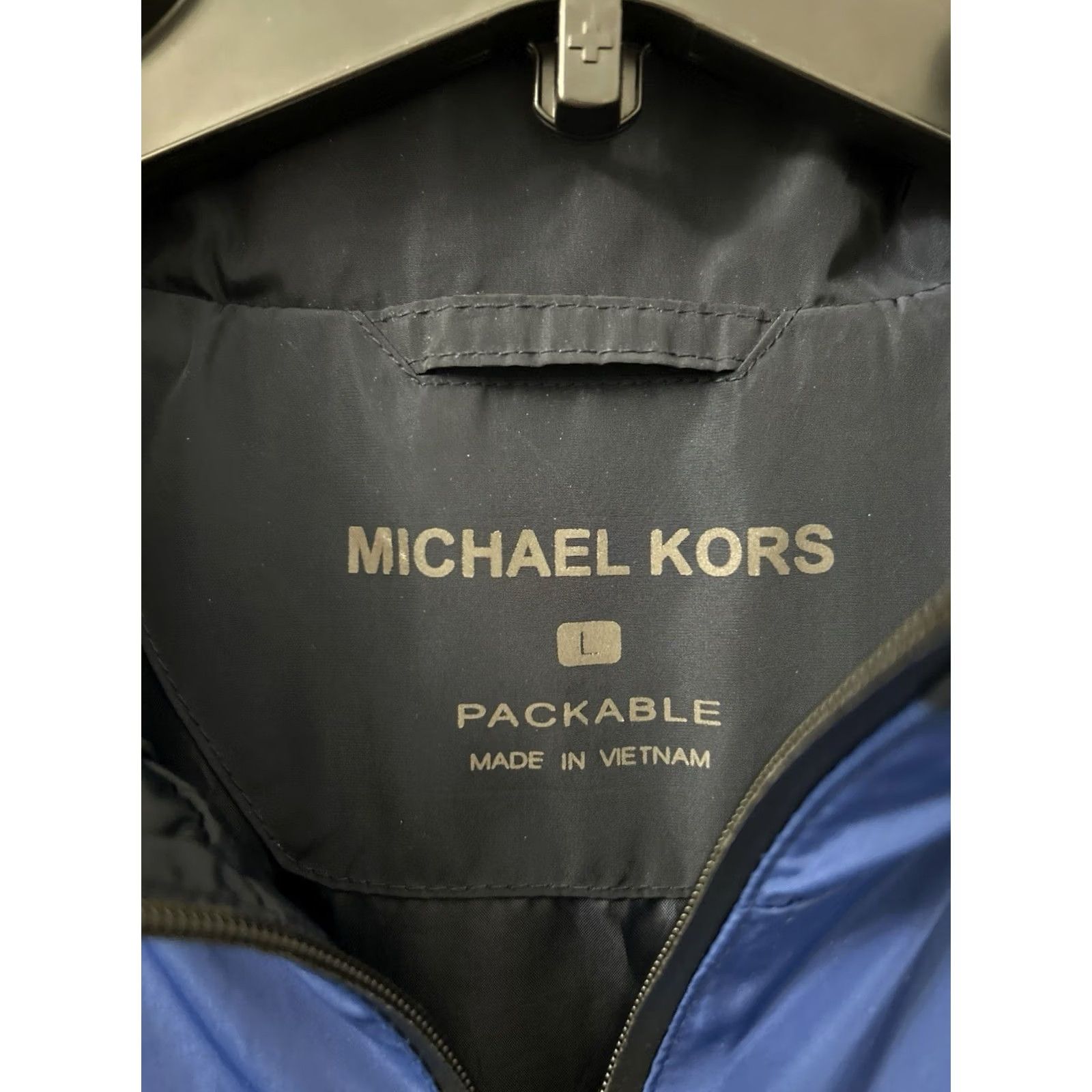 Michael Kors Michael Kors Jacket Mens L Blue Full Zip Packable Windbreaker Logo L/S Size US L / EU 52-54 / 3 - 5 Thumbnail
