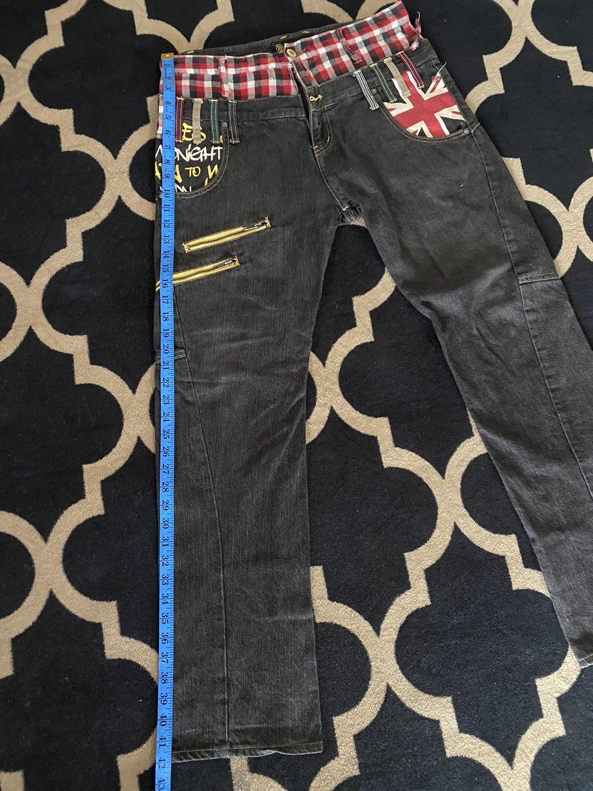 Japanese Brand 🔥RARE🔥🔥Vintage Antfui Painting Pocket Punk Design Style Size US 33 - 14 Thumbnail