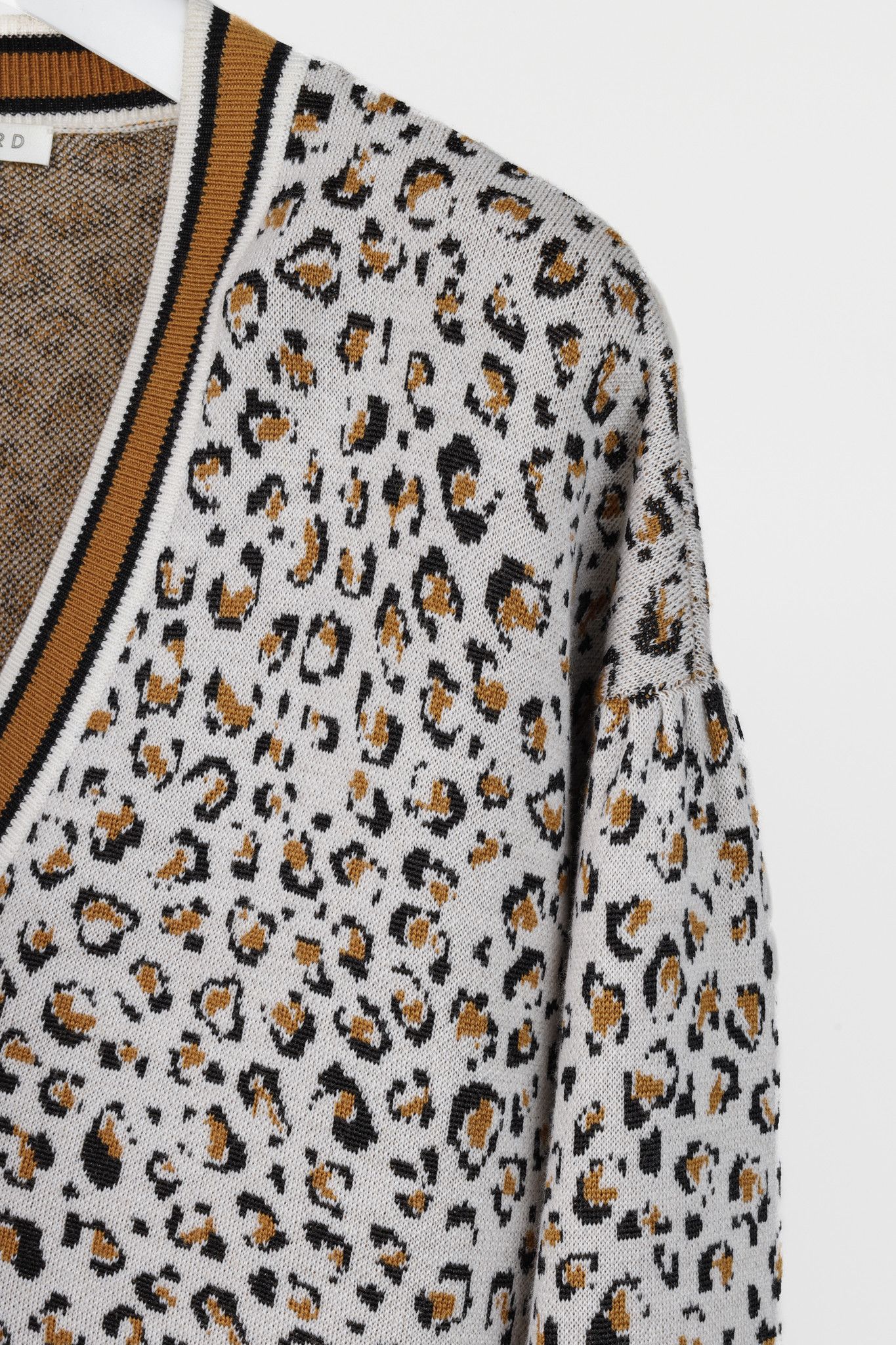 Veronica Beard Veronica Beard Ronja Mustard Yellow Cheetah V-Neck Sweater Size S / US 4 / IT 40 - 5 Thumbnail