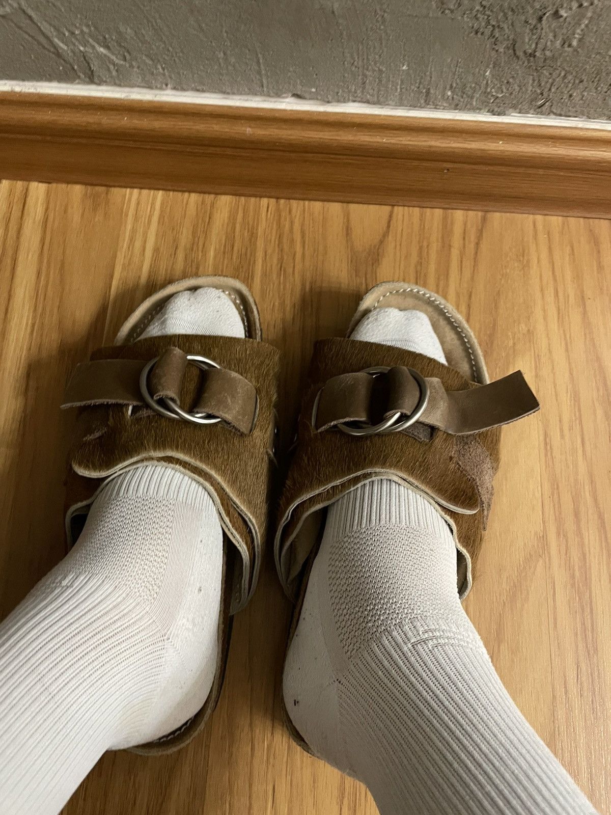 Sasquatchfabrix Sasquatchfabrix Leather Cow Skin Sandal Size US 9 / EU 42 - 19 Thumbnail