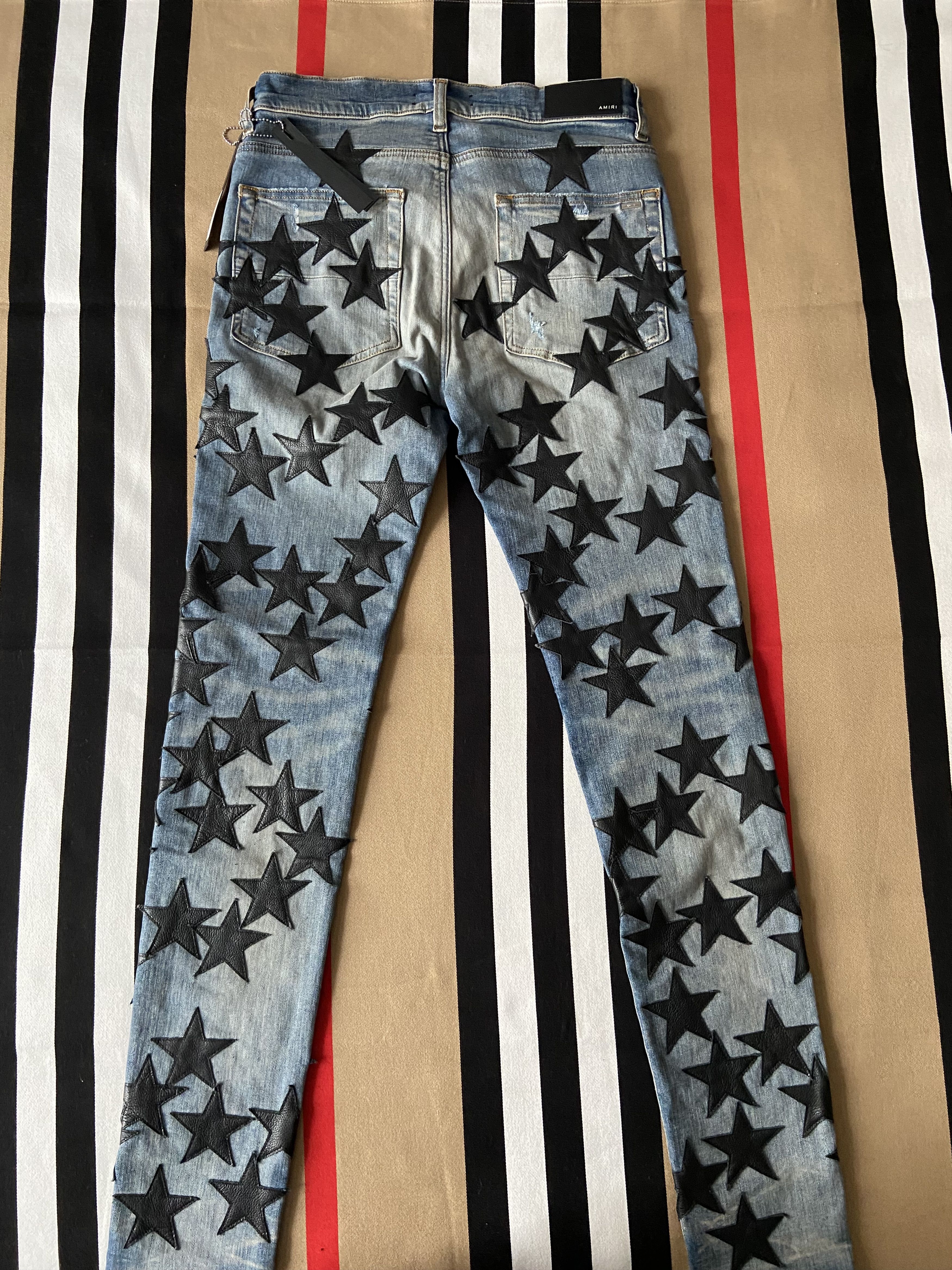 Amiri New AMIRI Chemist Leather Star Jeans Size US 32 / EU 48 - 6 Thumbnail
