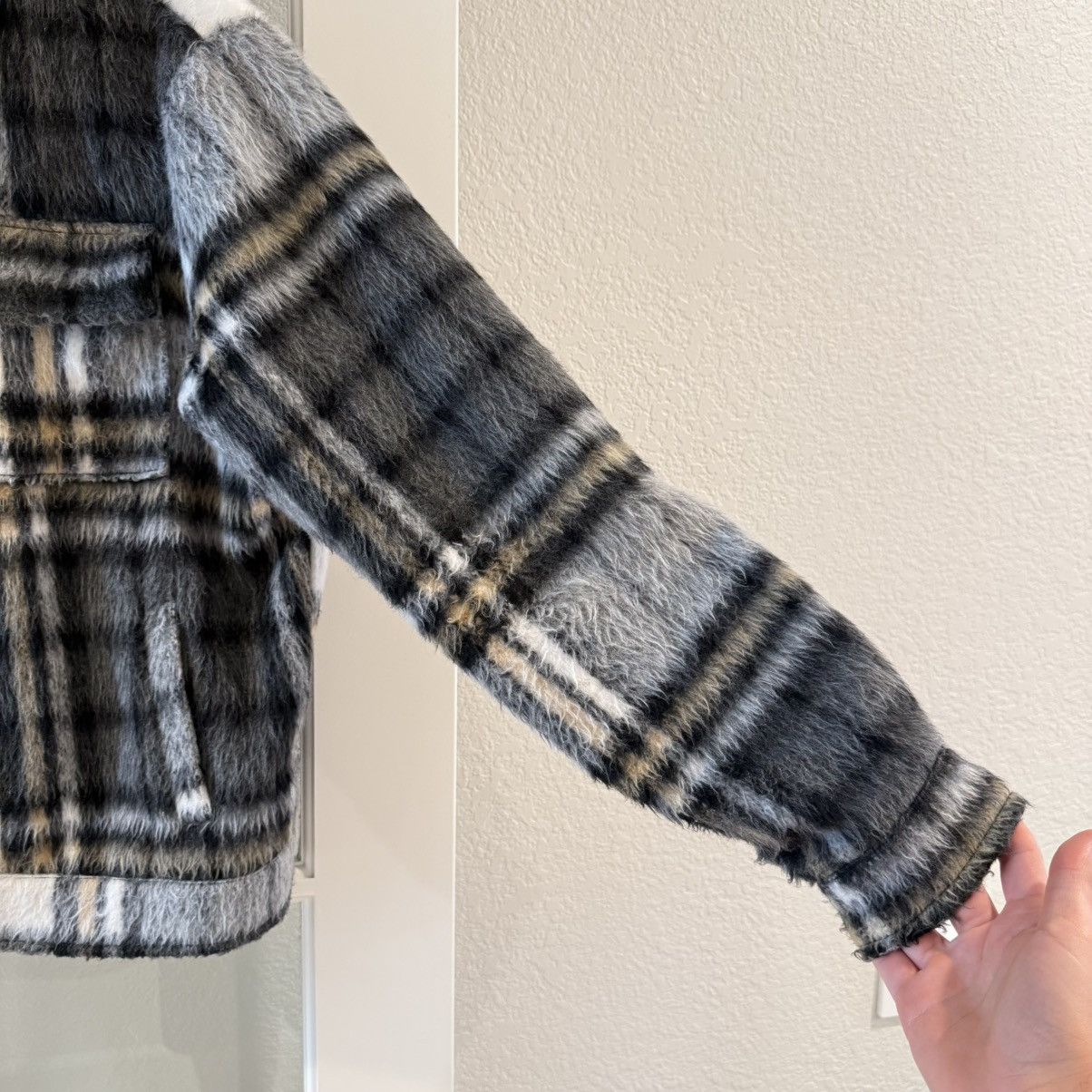 Forever 21 Forever 21 Men's Jacket Plaid Brushed Mohair Size Small Size US S / EU 44-46 / 1 - 5 Thumbnail
