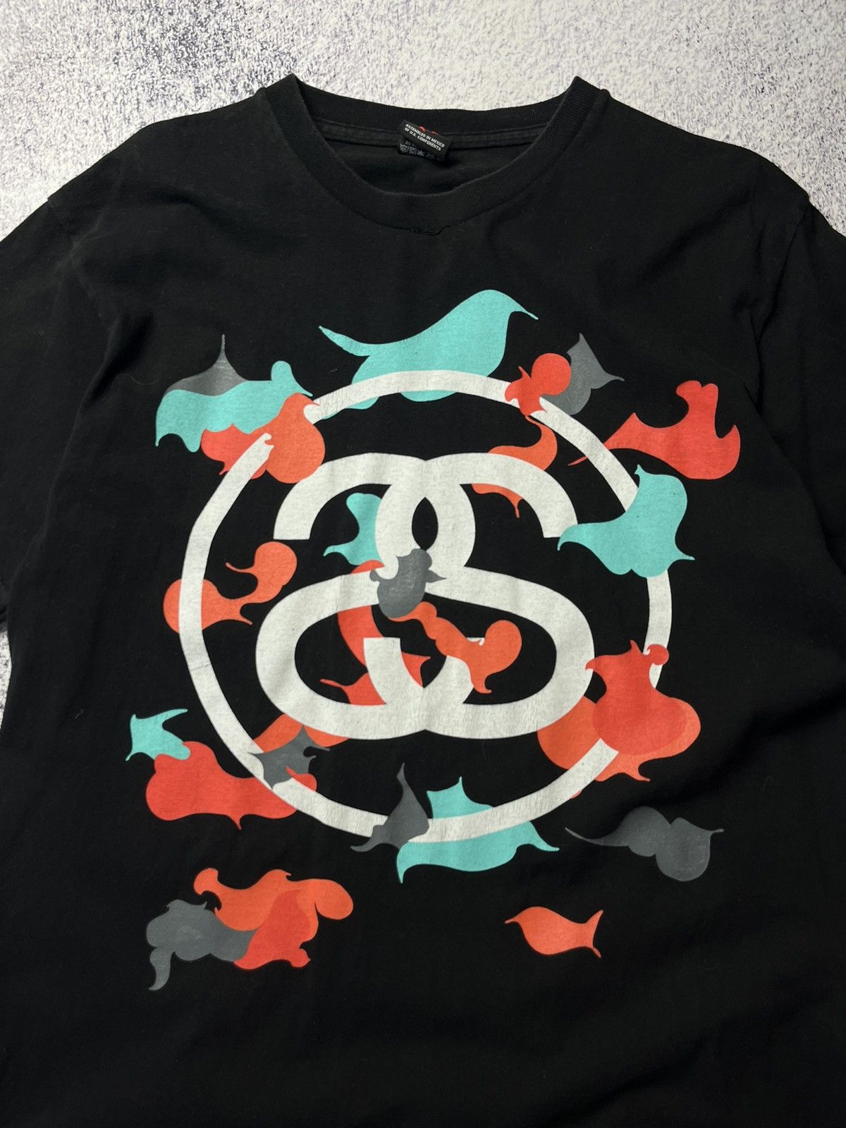 Stussy Mens Vintage Stussy T-shirt 90s big logo tee rare Size US M / EU 48-50 / 2 - 4 Thumbnail