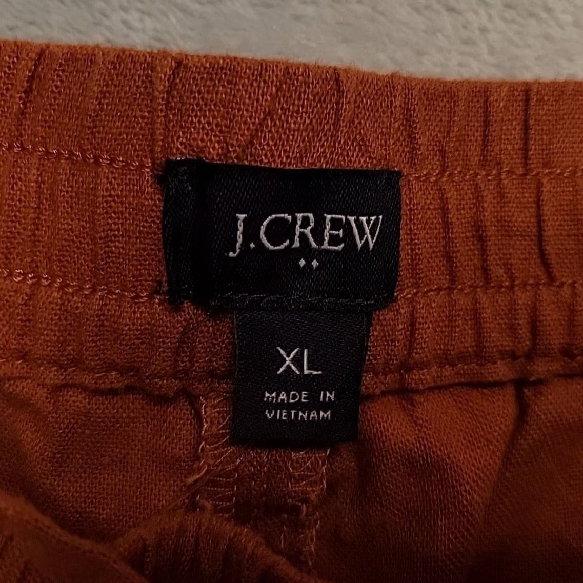 J.Crew J. Crew Shorts Womens XL Rust Linen Blend Elastic Waist Drawstring Comfy NEW Casual Outdoor Pocket Quiet (adjusted to fill 200 char limit?) Size 40" / US 18 - 2 Thumbnail