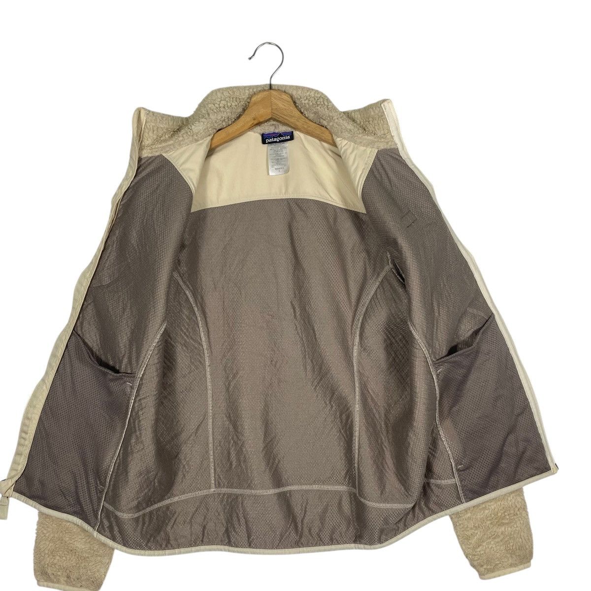 Patagonia Vintage Patagonia Retro-X Jacket Full Zip Natural Beige Size L / US 10 / IT 46 - 6 Thumbnail