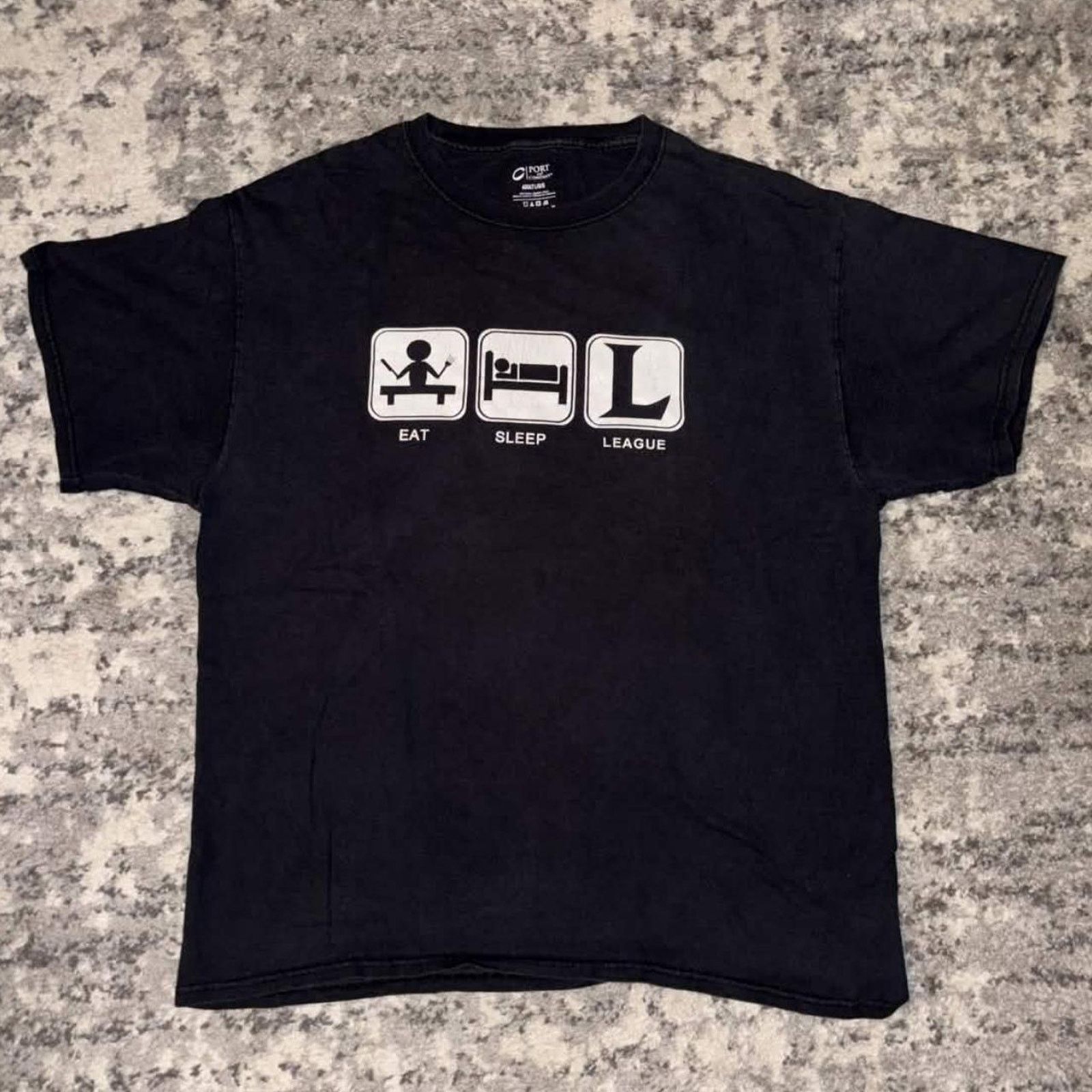 Vintage Y2K Eat. Sleep. League. Spoof Shirt Size US L / EU 52-54 / 3 - 1 Thumbnail