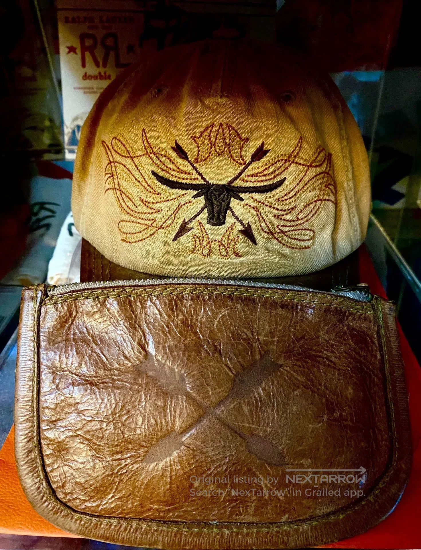 RRL Ralph Lauren RRL Vintage Leather Handmade Pouch. Size ONE SIZE - 1 Thumbnail