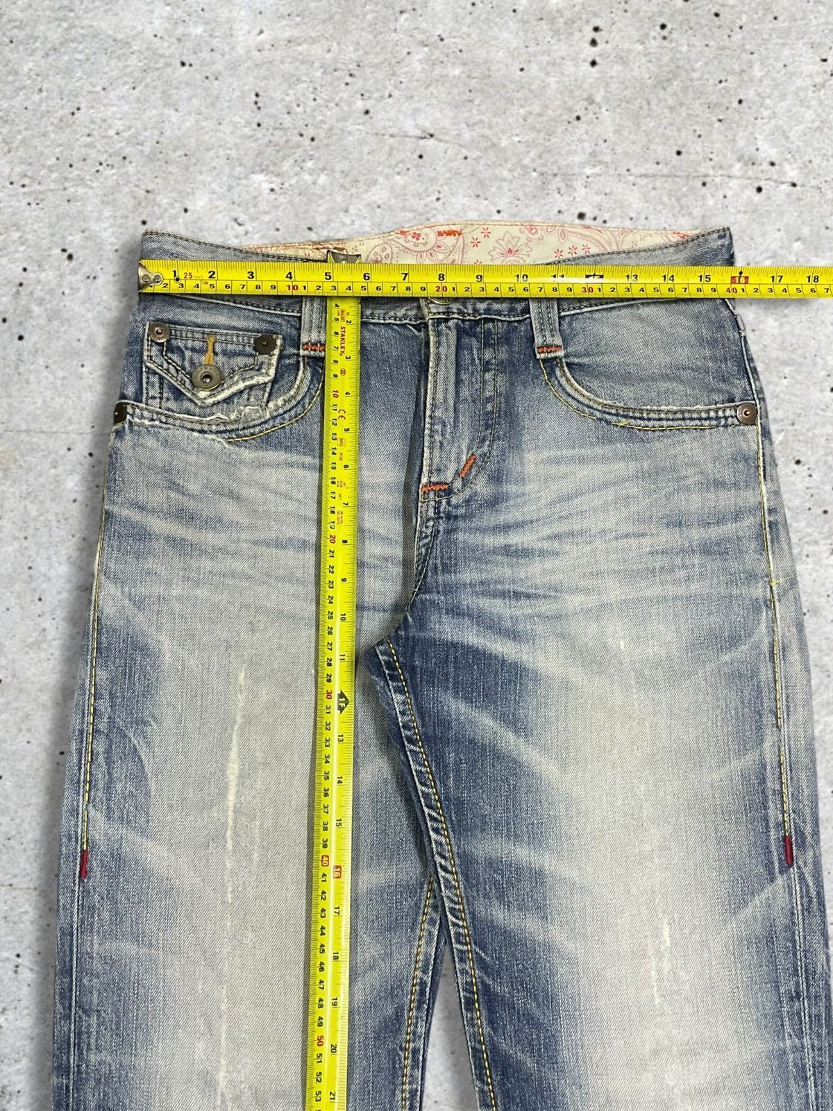 Edwin Edwin BlueTrip Tokyo Japan Crazy Bleach Whisker Ripped Jeans Size US 31 - 15 Thumbnail