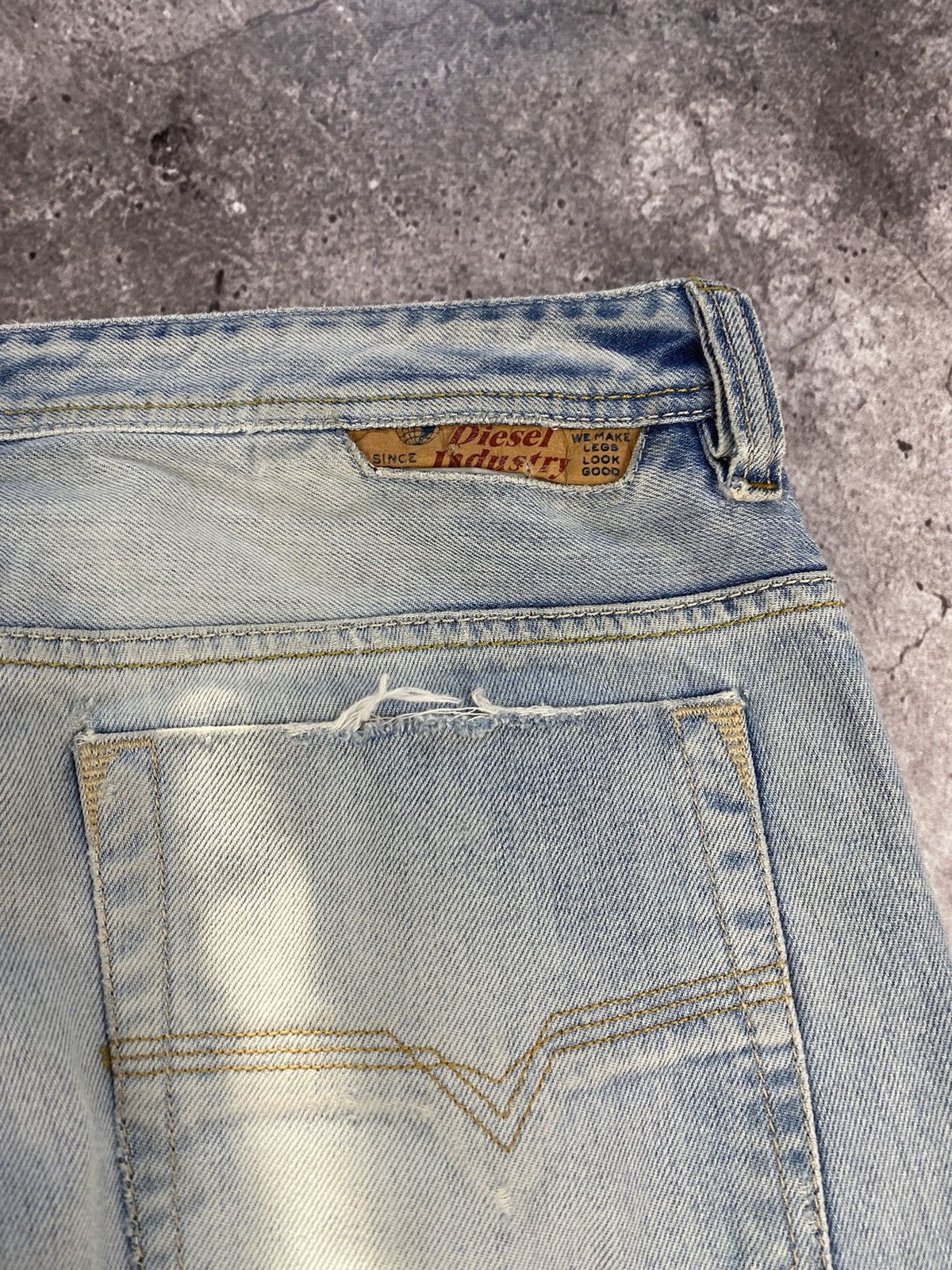 Diesel Vintage Diesel Junya Watanabe Baggy distressed Japan jeans😊 Size US 36 / EU 52 - 3 Thumbnail