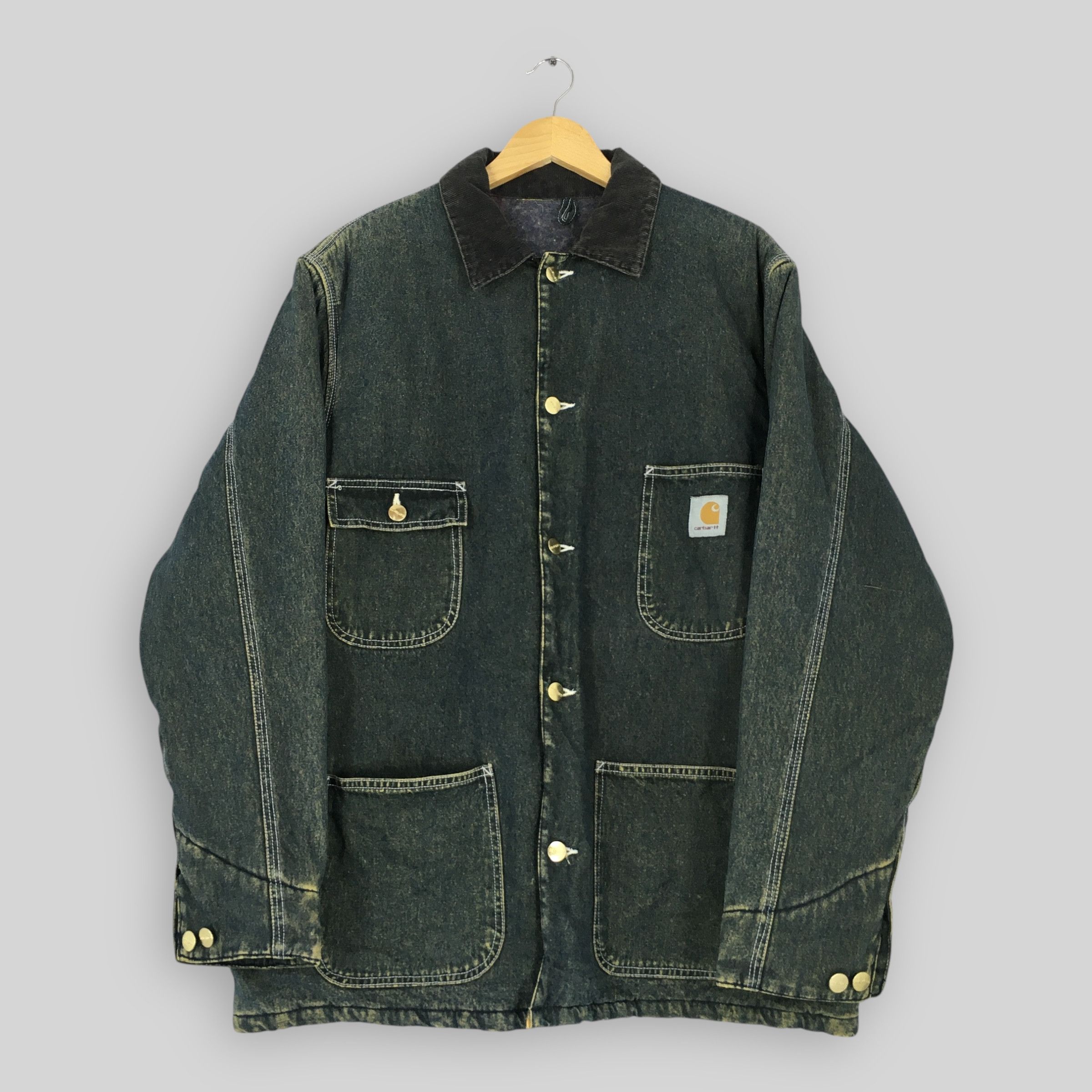 Carhartt × Carhartt Wip Vintage Carhartt Denim Jeans Workwear Jacket XLarge Size US XL / EU 56 / 4 - 1 Thumbnail