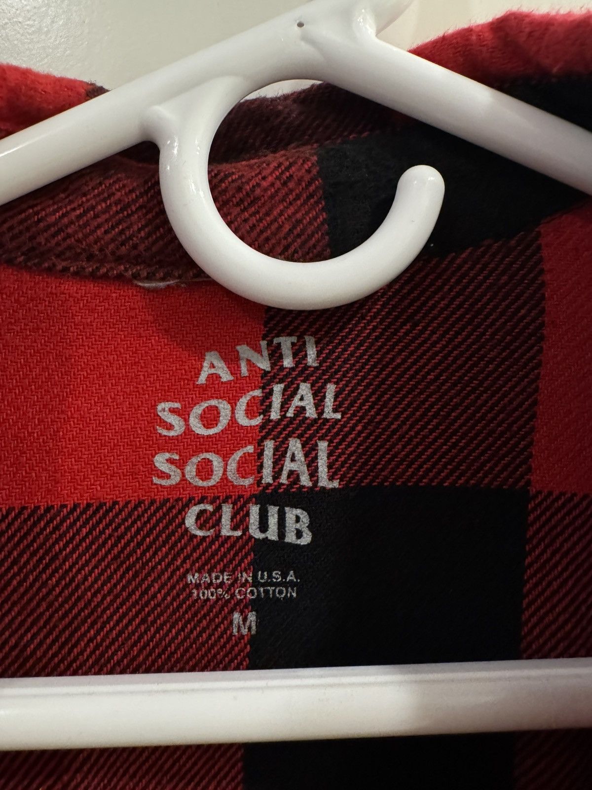 Anti Social Social Club Anti Social Social Club Red Flannel (OG) Size US M / EU 48-50 / 2 - 3 Thumbnail